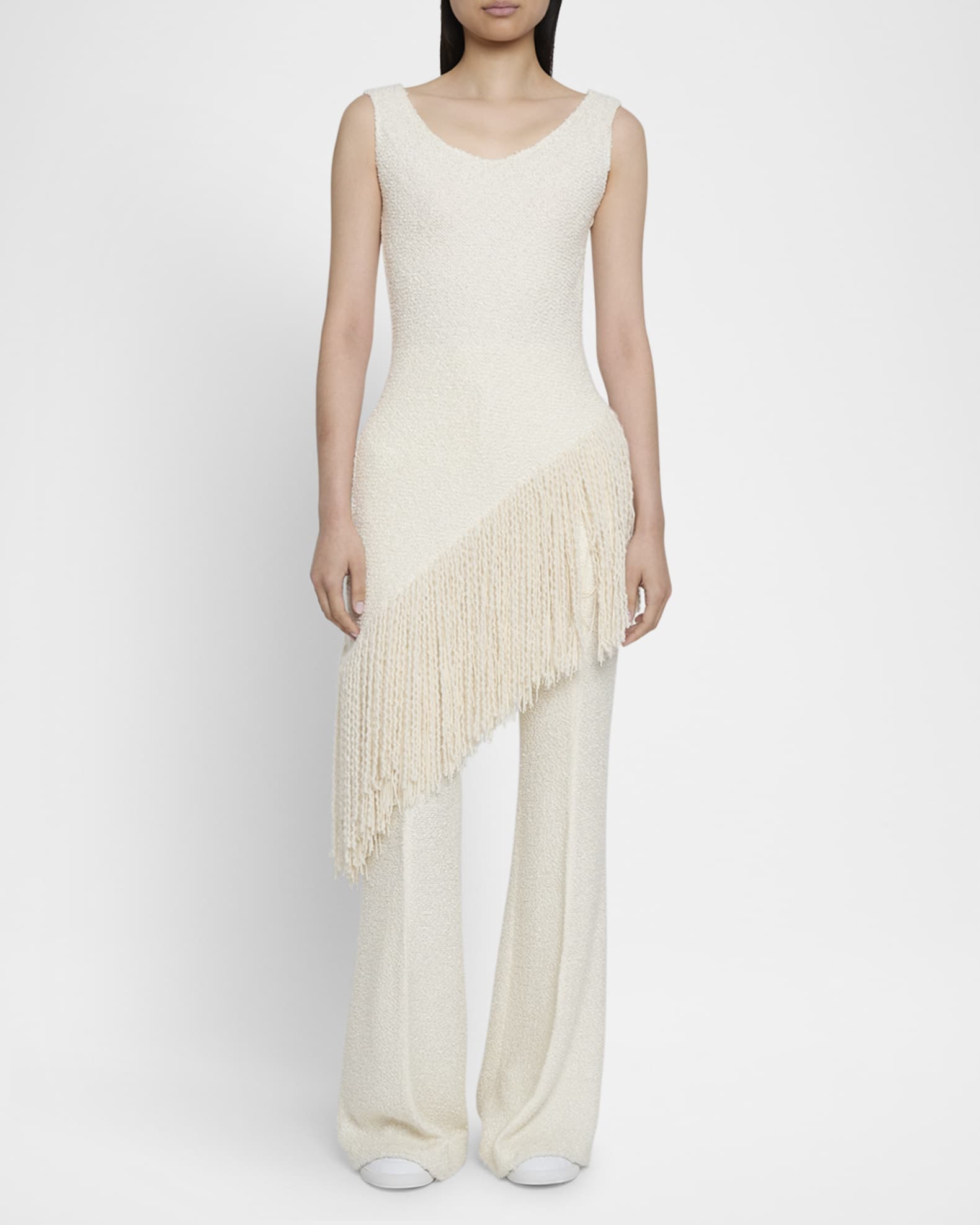 Ursin Fringed Silk Bouclé Top 1