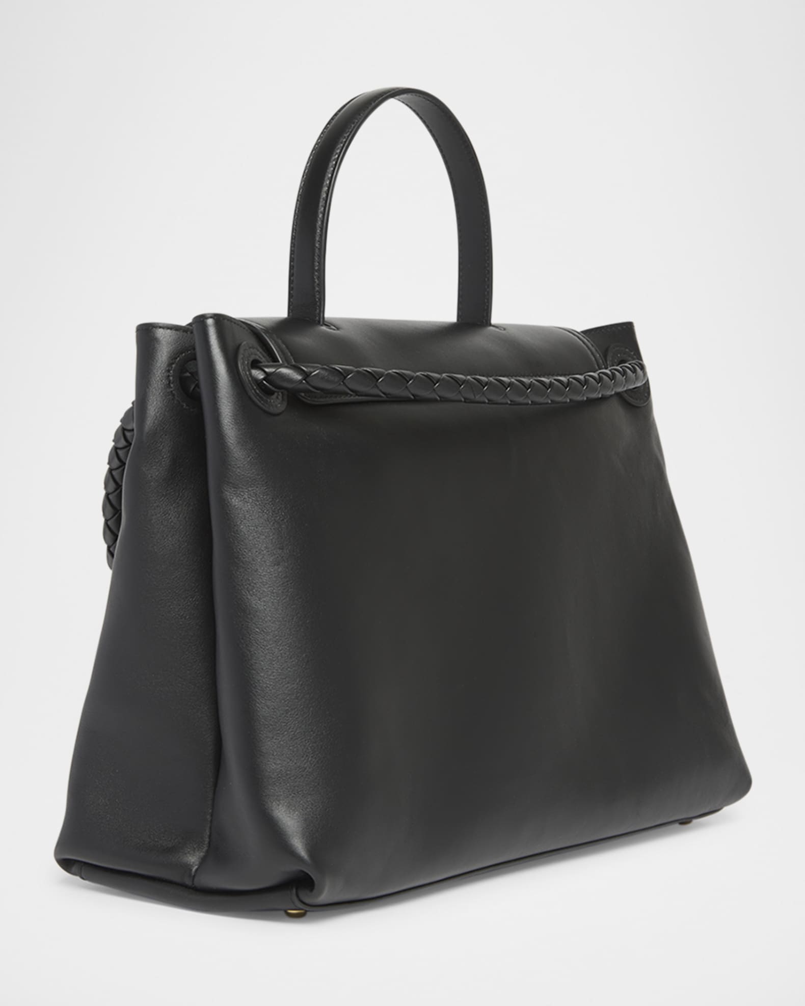 ま*ぶ様 BOTTEGA VENETA ブラックレザーケース Bottega Veneta Ciao Ciao Medium Leather Top-Handle Bag | Neiman Marcus