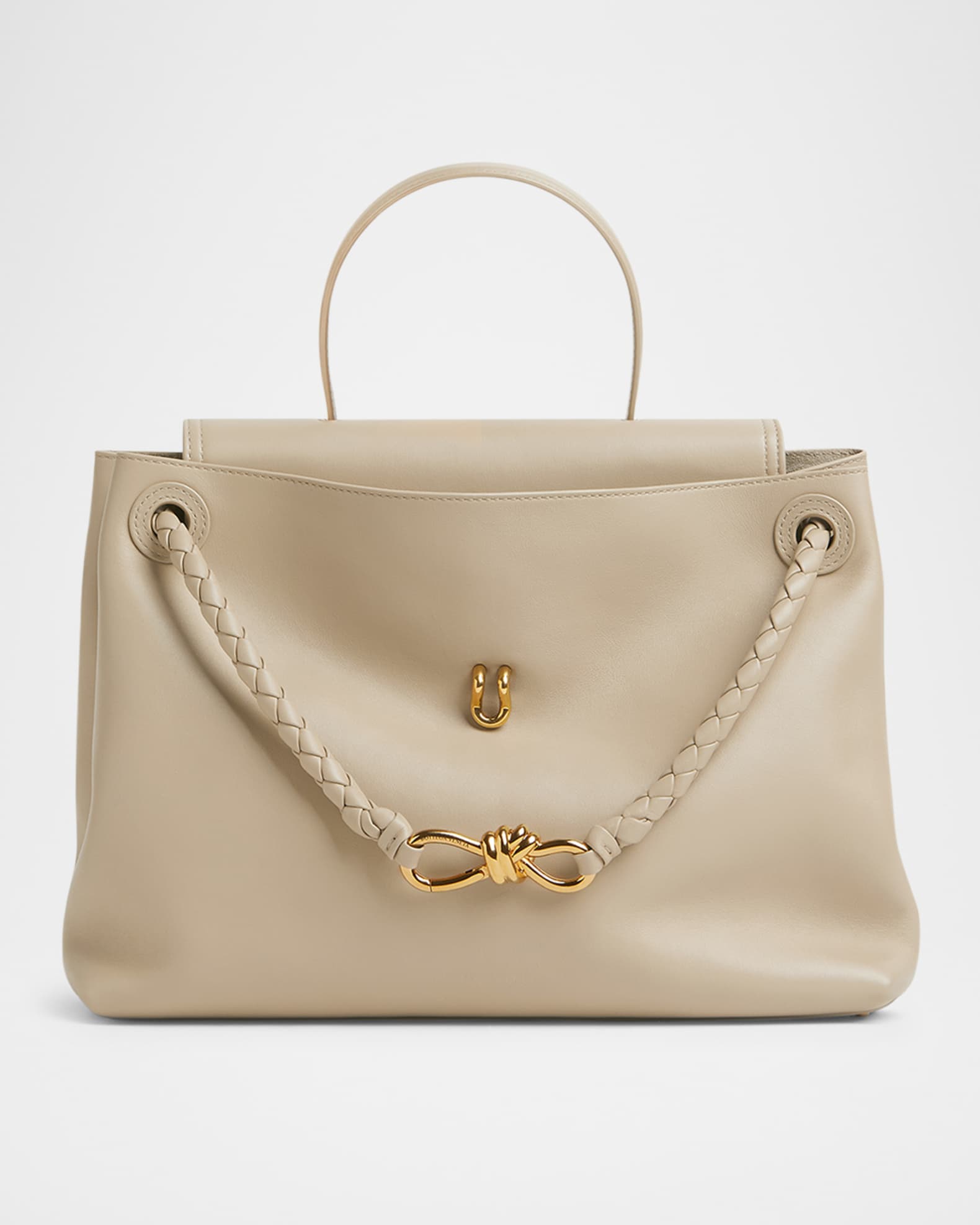 Andiamo Medium Leather Top-Handle Bag 1