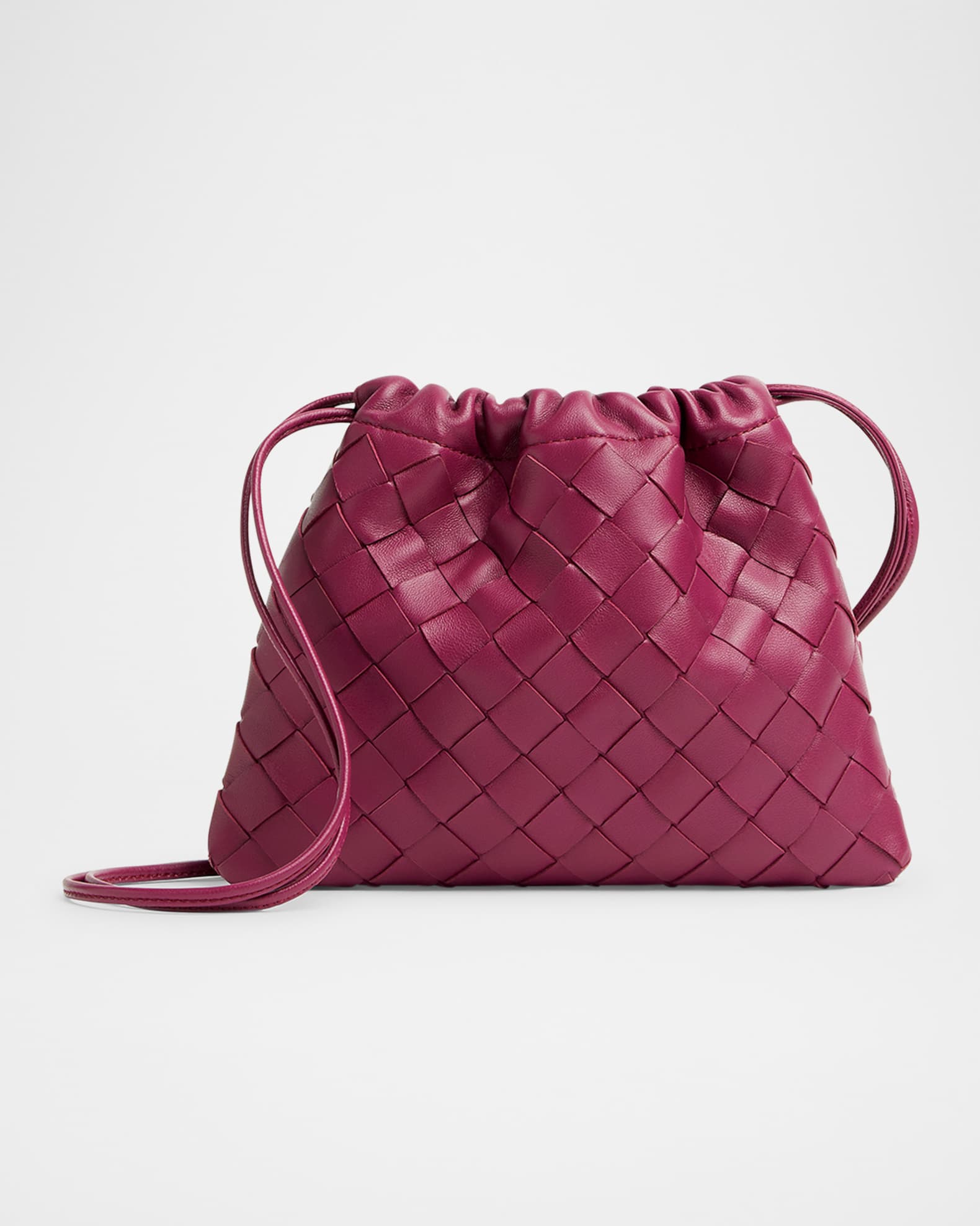 Bottega Veneta Small Leather Pouch Crossbody Bag | Neiman Marcus