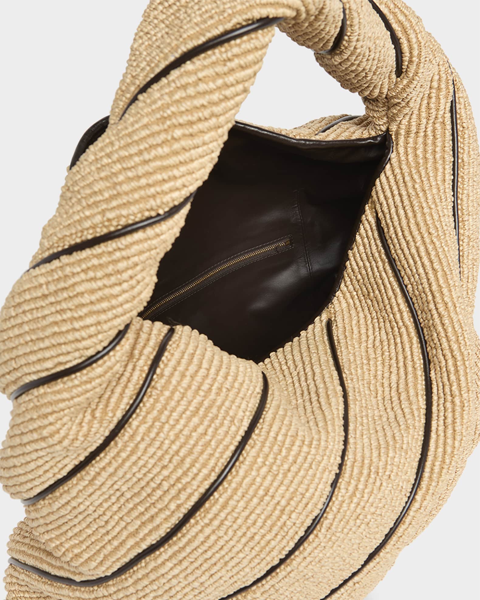 Bottega Veneta Hop Large Striped Shoulder Bag | Neiman Marcus