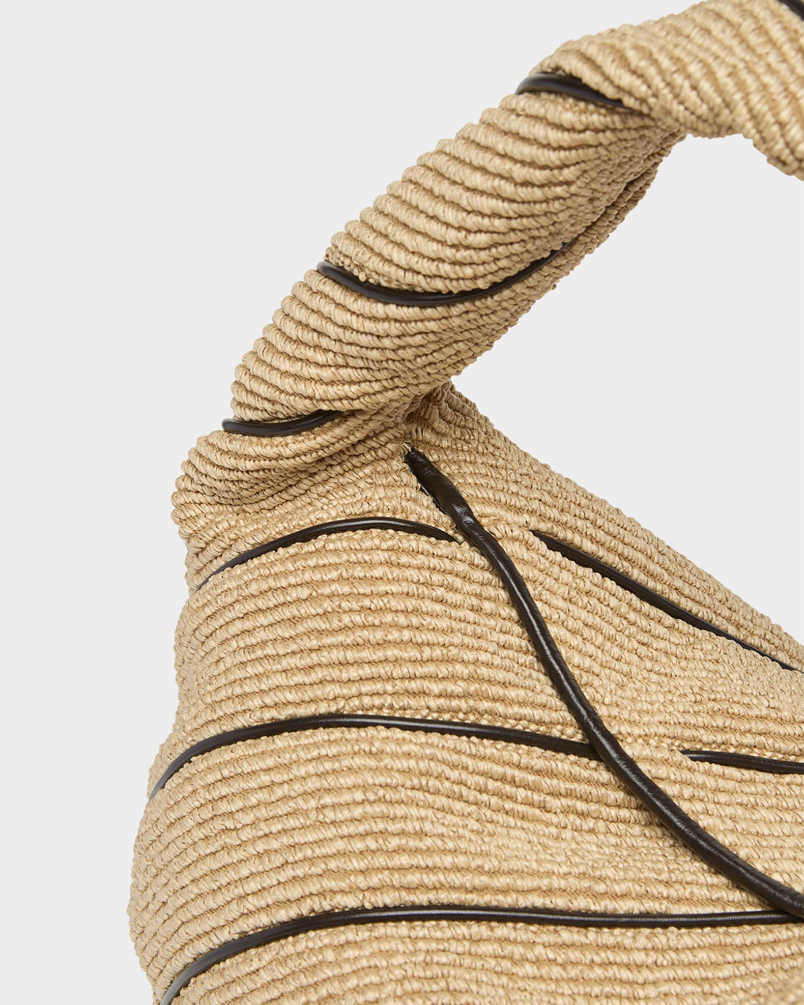 Bottega Veneta Hop Large Striped Shoulder Bag | Neiman Marcus