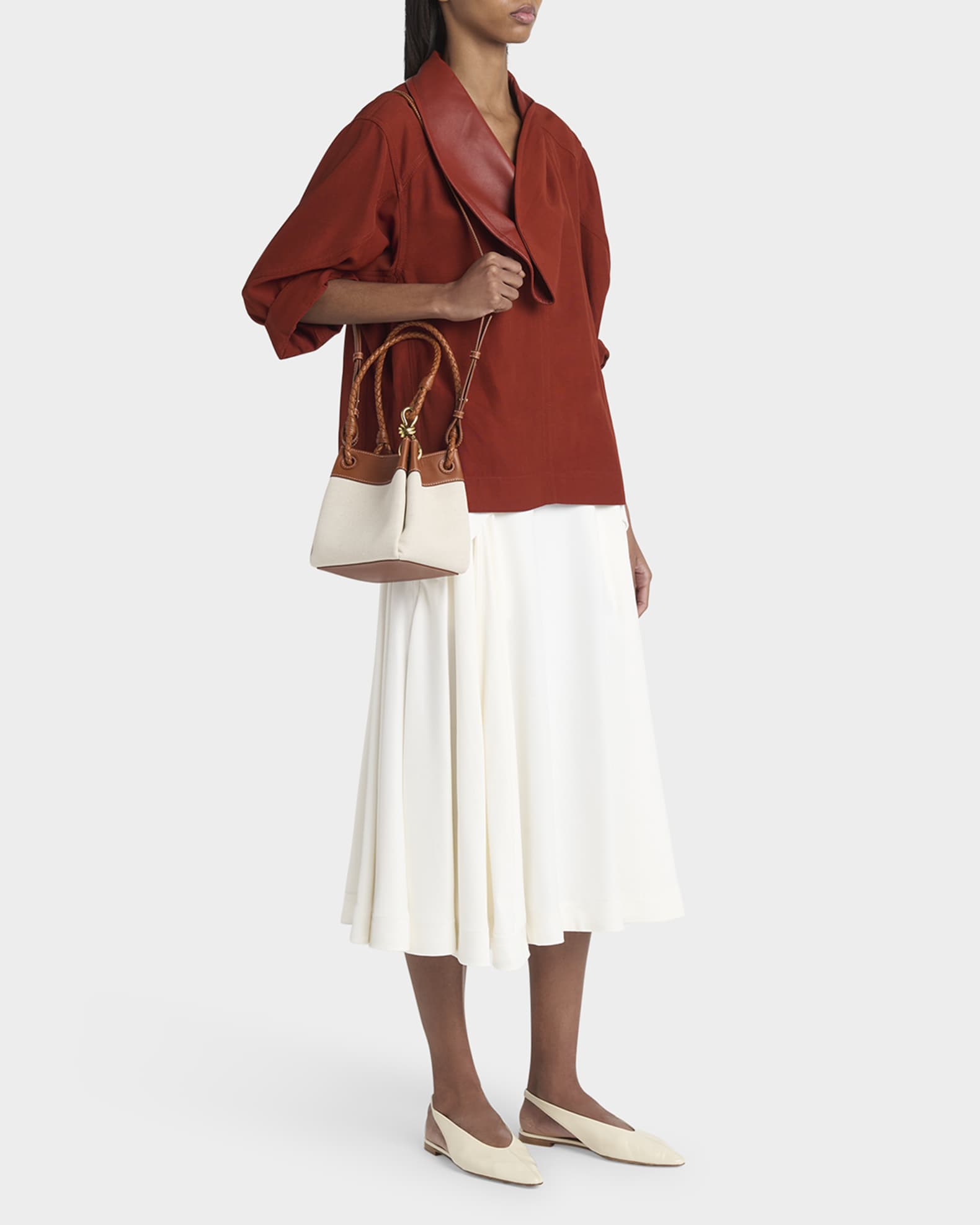 Bottega Veneta Parachute Small Canvas Shoulder Bag | Neiman