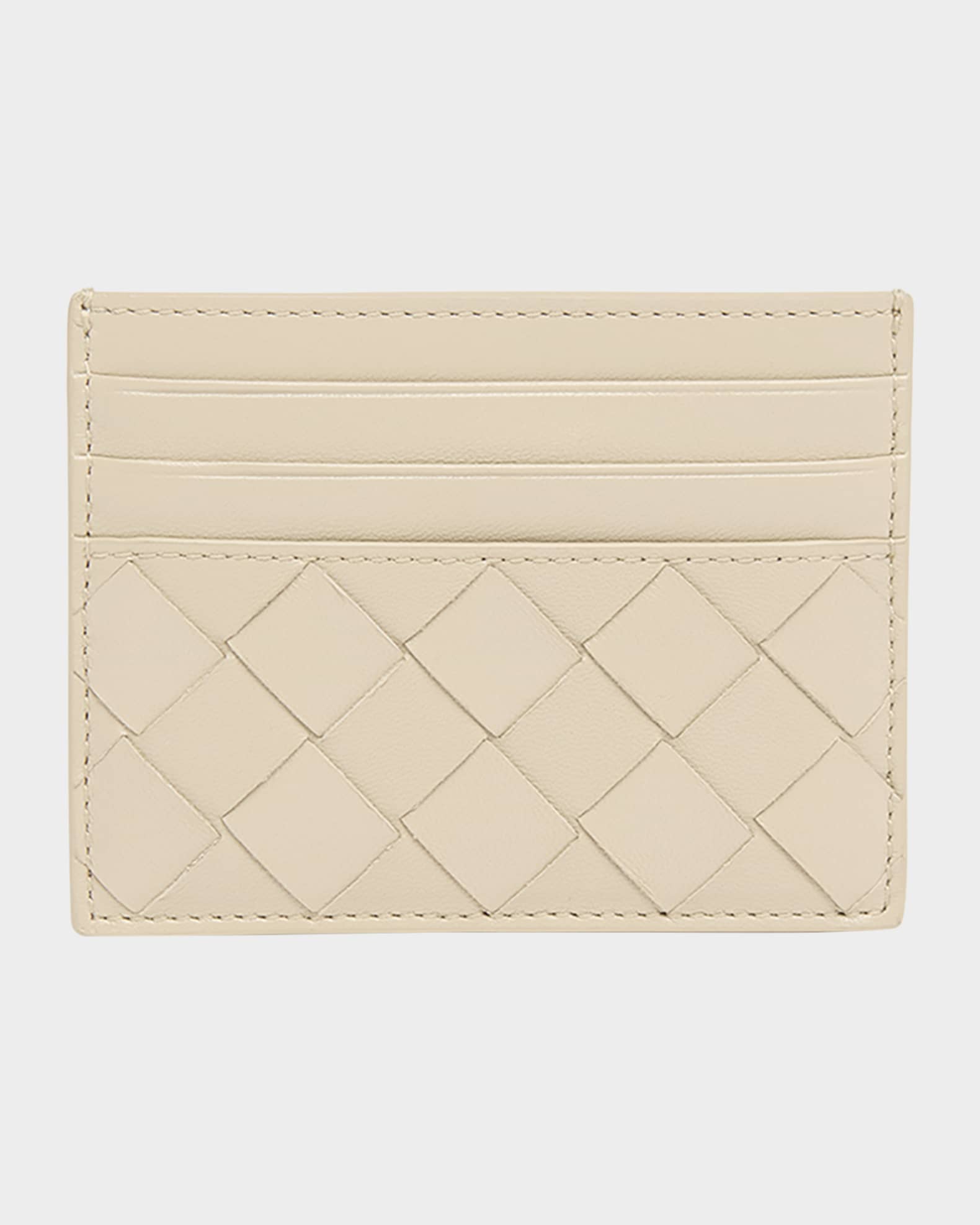 Intrecciato Leather Card Holder 0