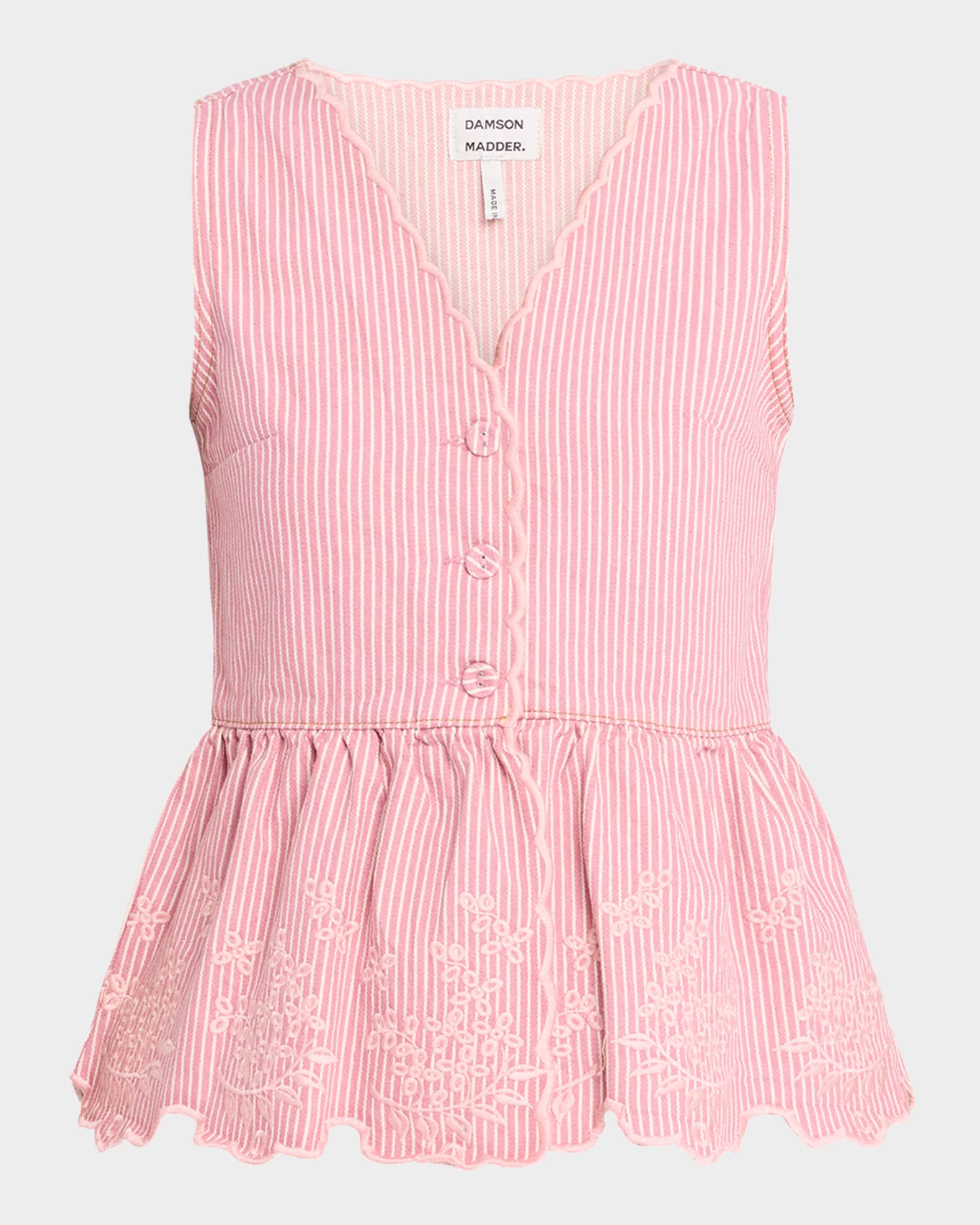 Lana Embroidered Sleeveless Top 0