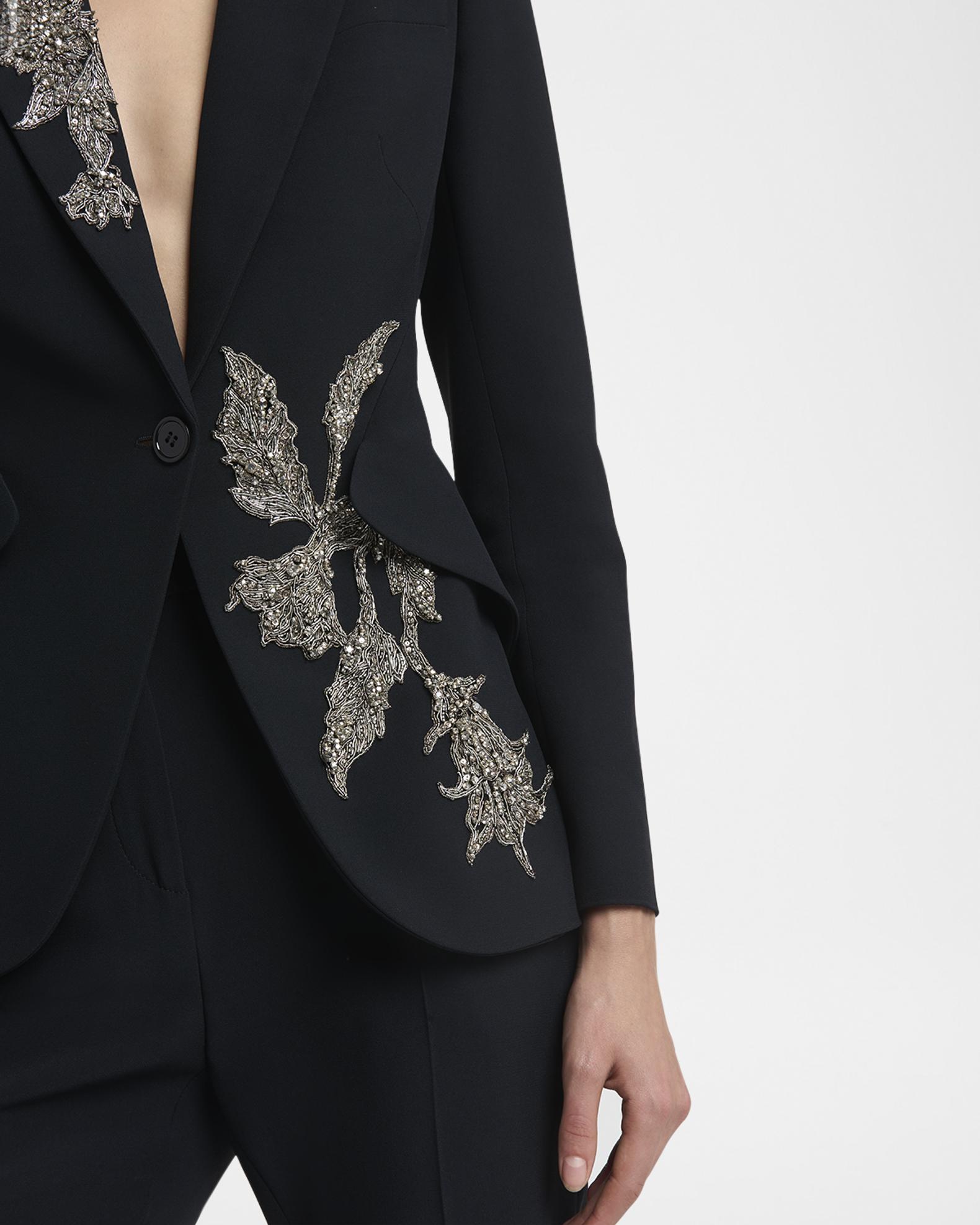 Alexander McQueen Black Embellished Floral Crystal Belt Kate Spade New York 25mm floral keeper belt (Women  main image 4