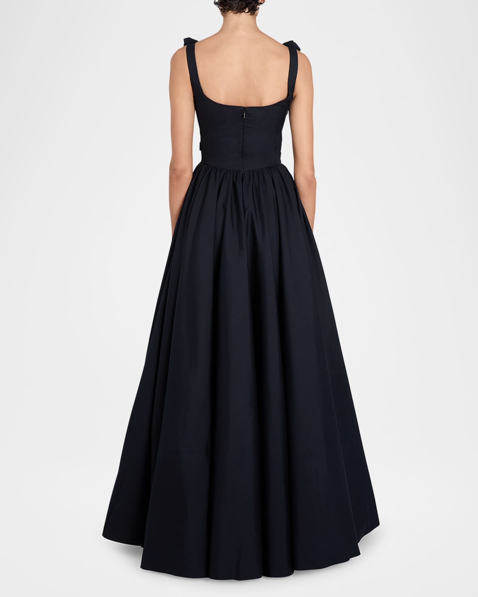 2024特集 Giambattista Valli Rosette Scoop-Neck Fit-&-Flare Dress ロングワンピース+マキシワンピース