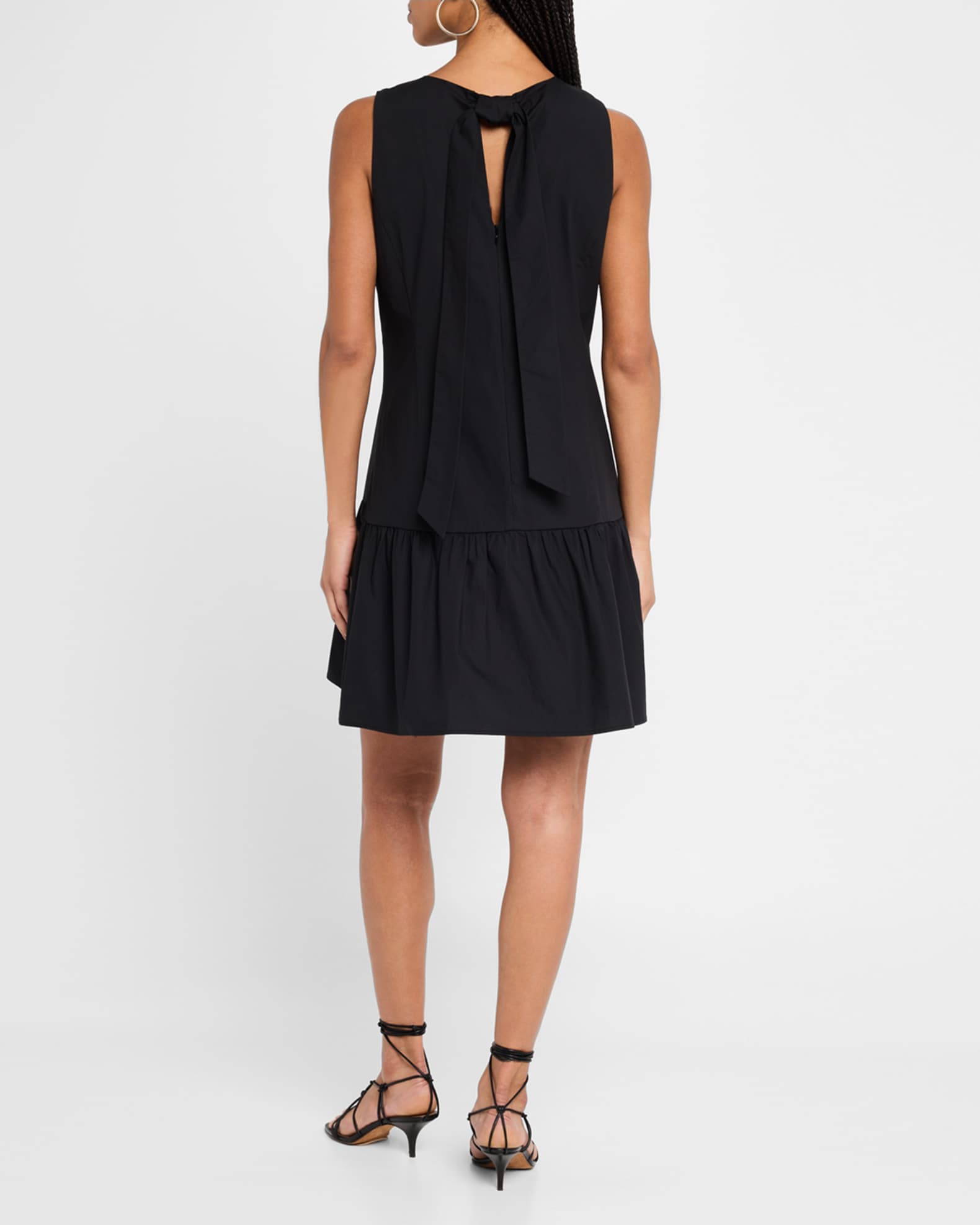 Marie Oliver Marilyn Flounce Cotton Mini Dress | Neiman Marcus
