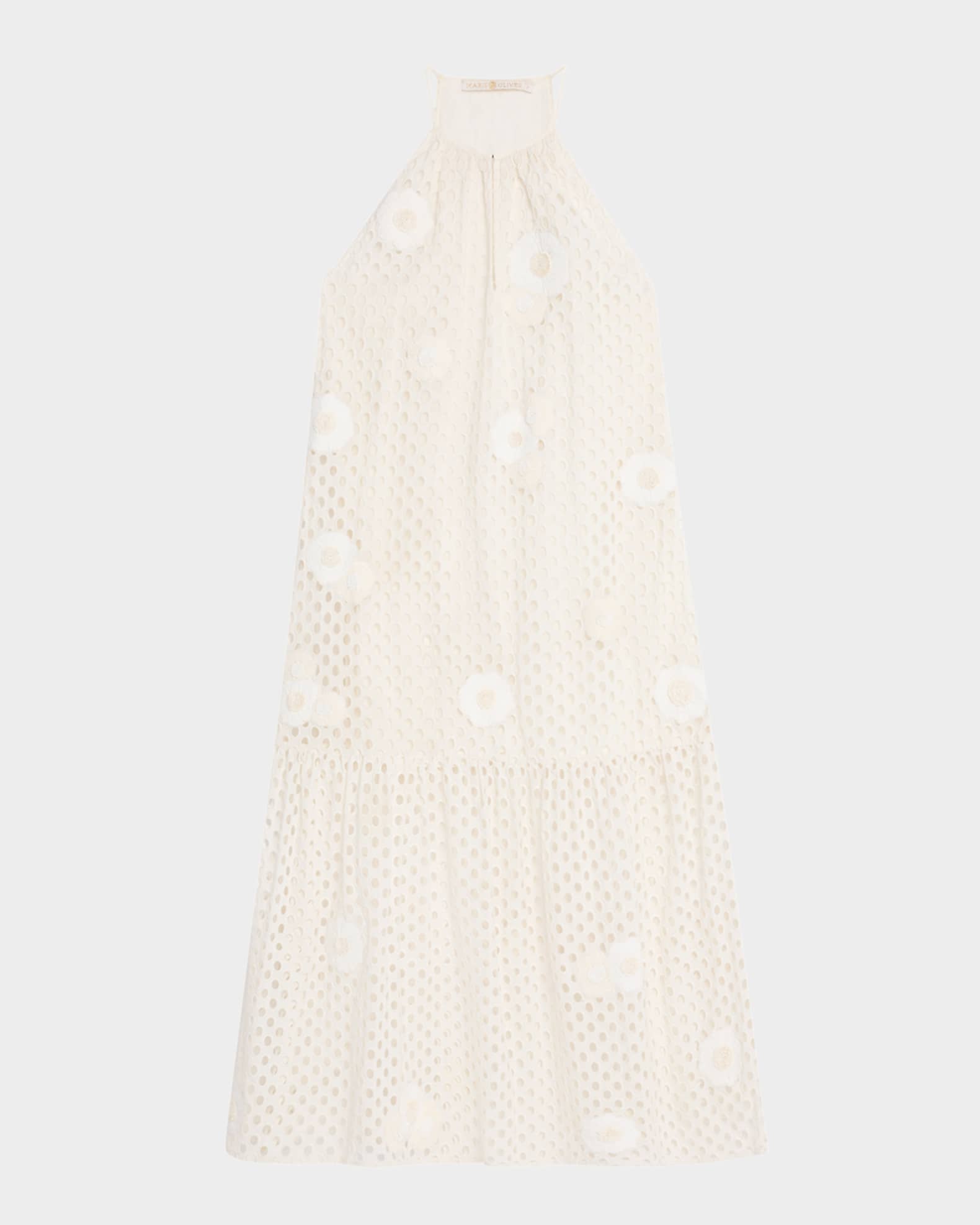 Adley Eyelet-Embroidered Cotton Maxi Dress 0