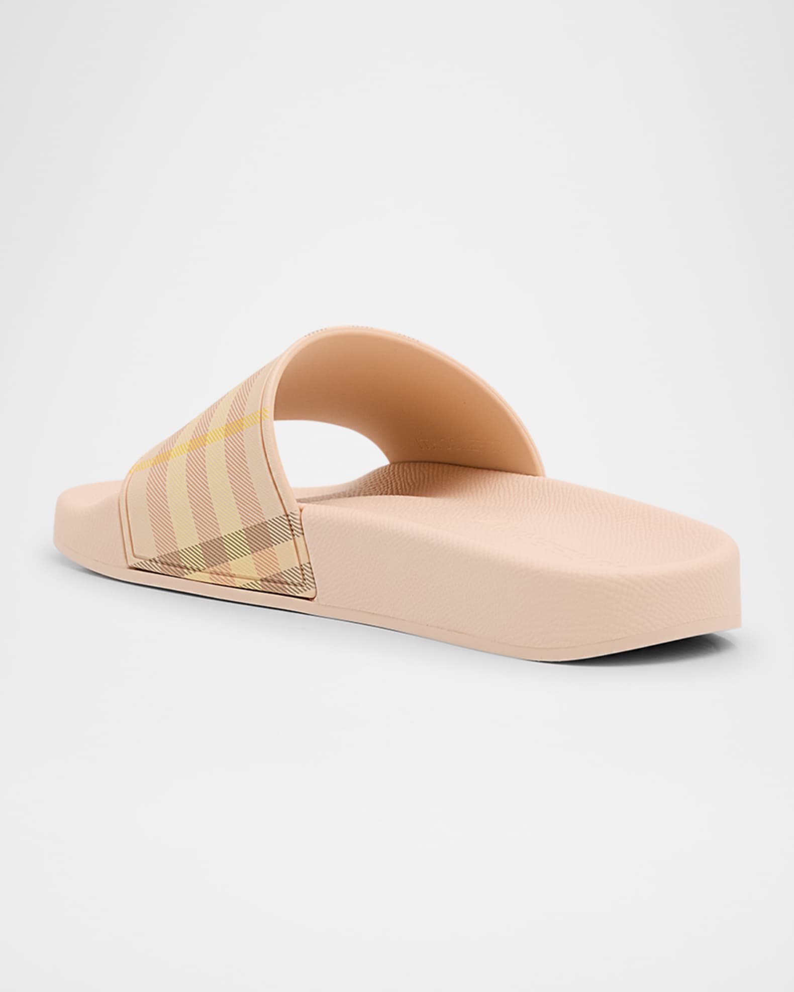 Burberry Furley Check Slide Sandals | Neiman Marcus