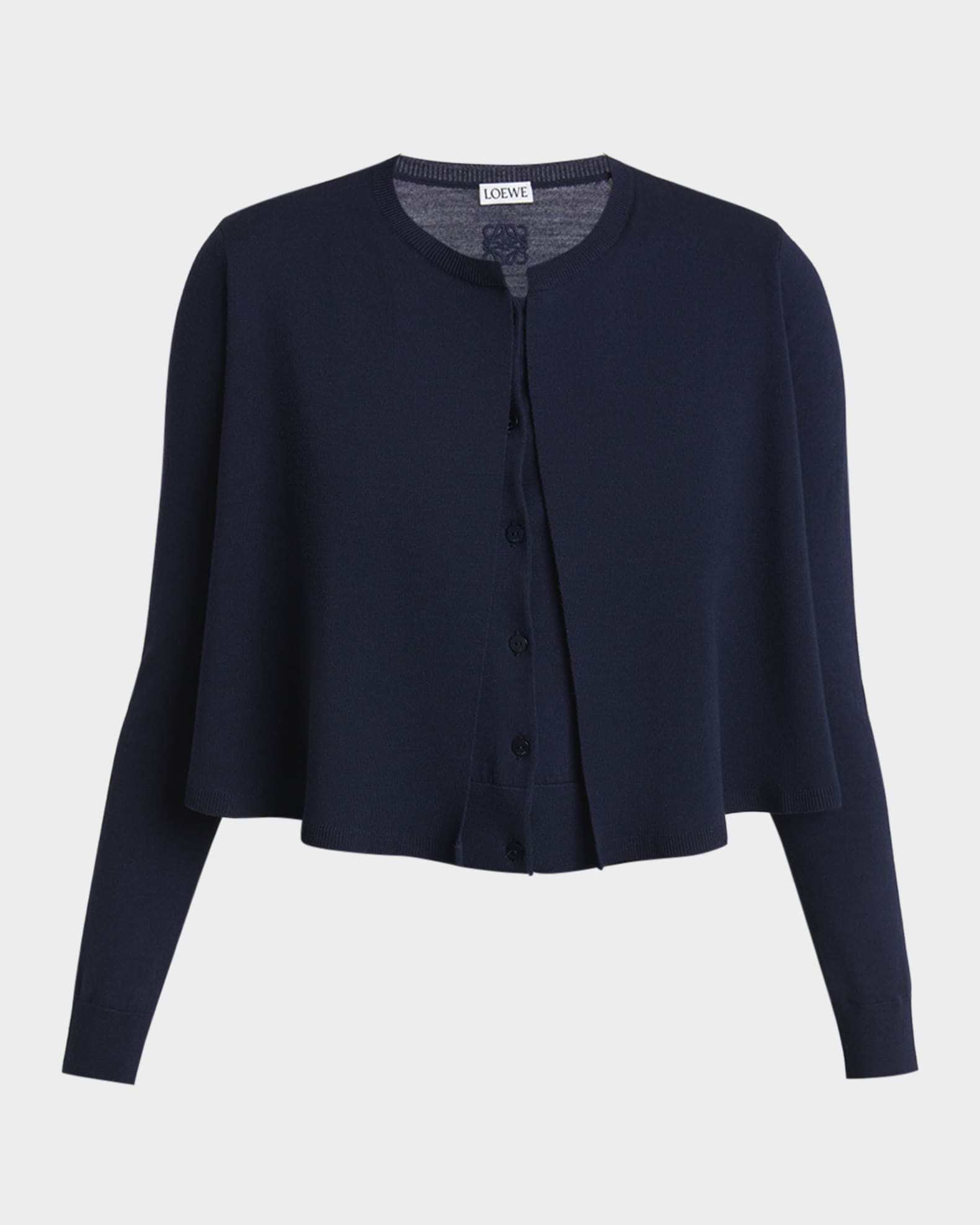 【送料&関税込】Loewe Midnight Blue Cashmere Cardigan Loewe Loewe Women Midnight Blue Cashmere Cardigan | luosophy