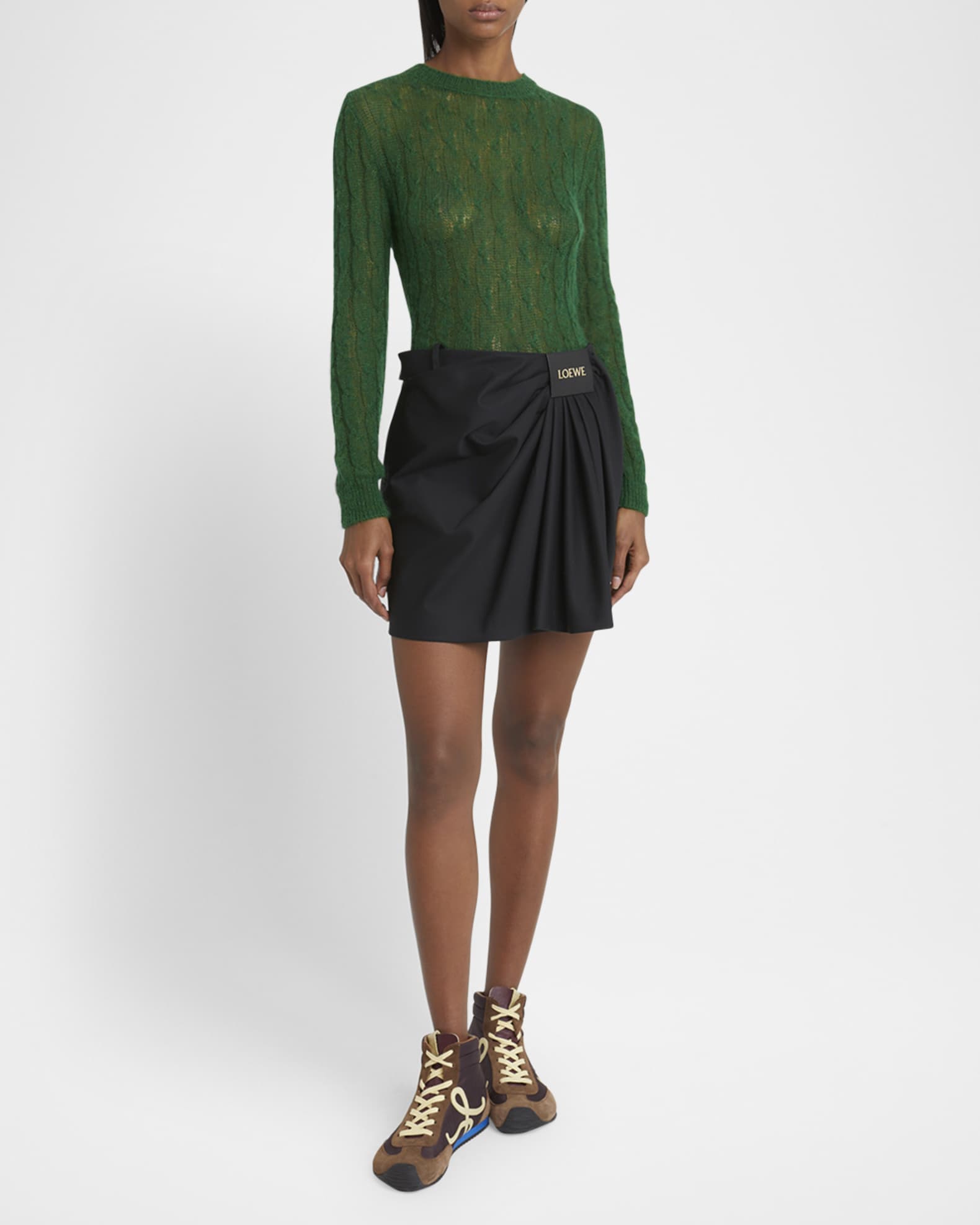 Draped Mini Skirt 1