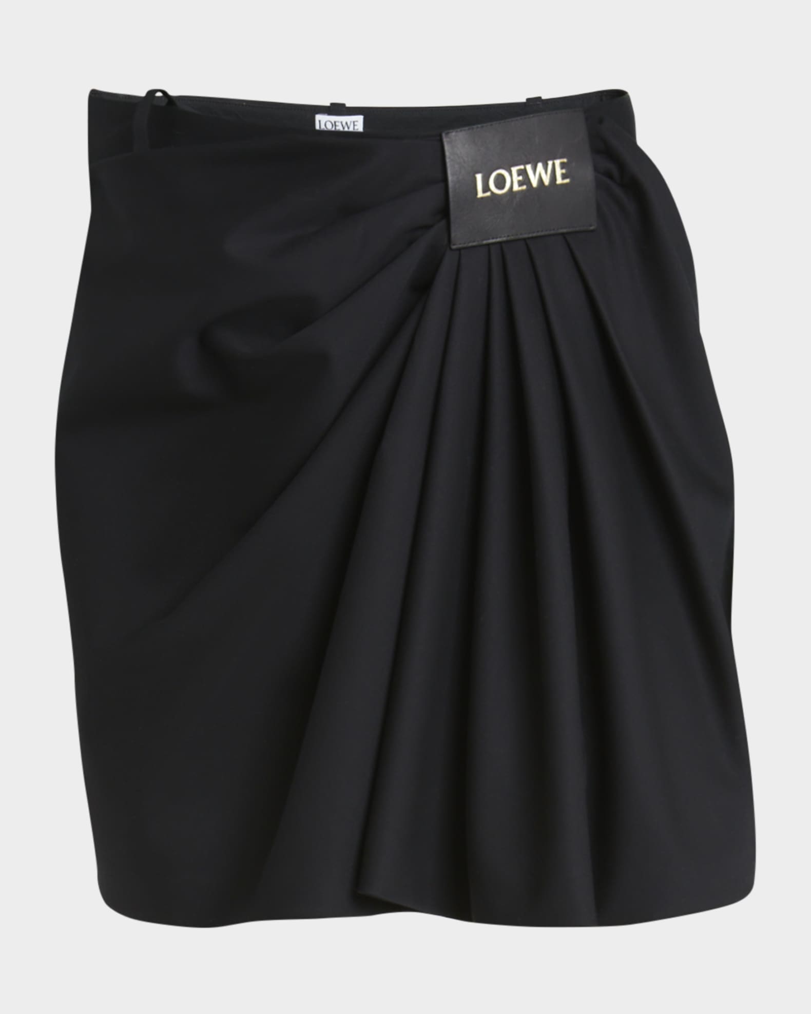 Draped Mini Skirt 0