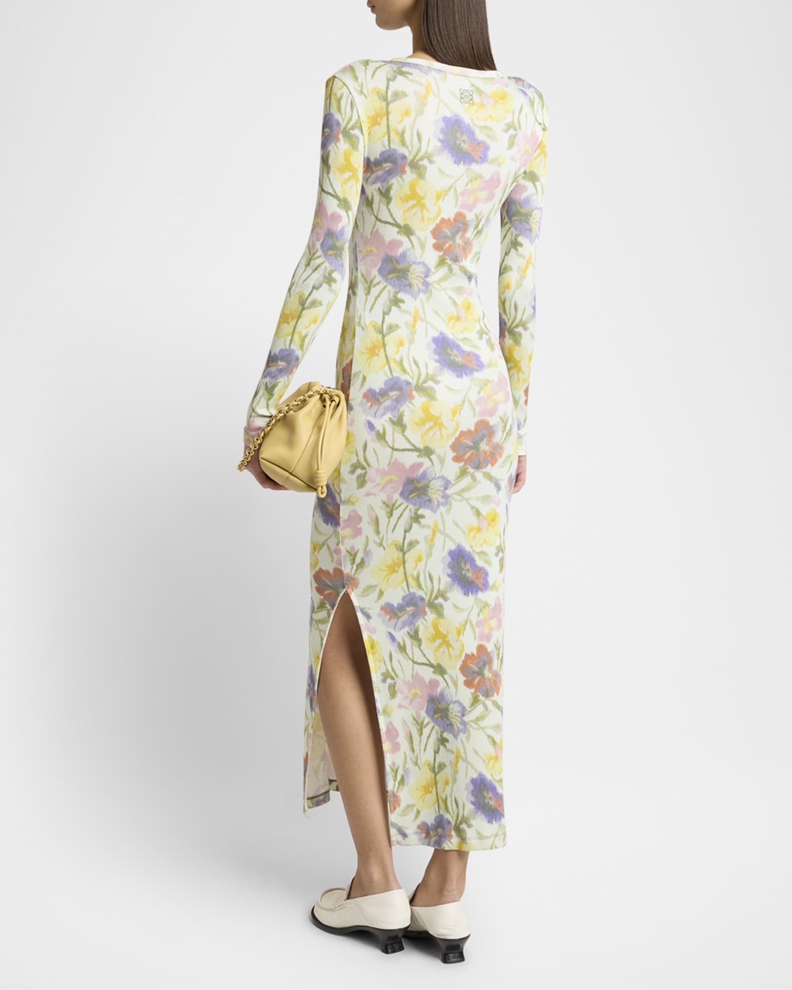 【LOEWE】フローラルプリント スリムフィット ドレス Loewe Floral Printed Mesh Tube Dress | Neiman Marcus
