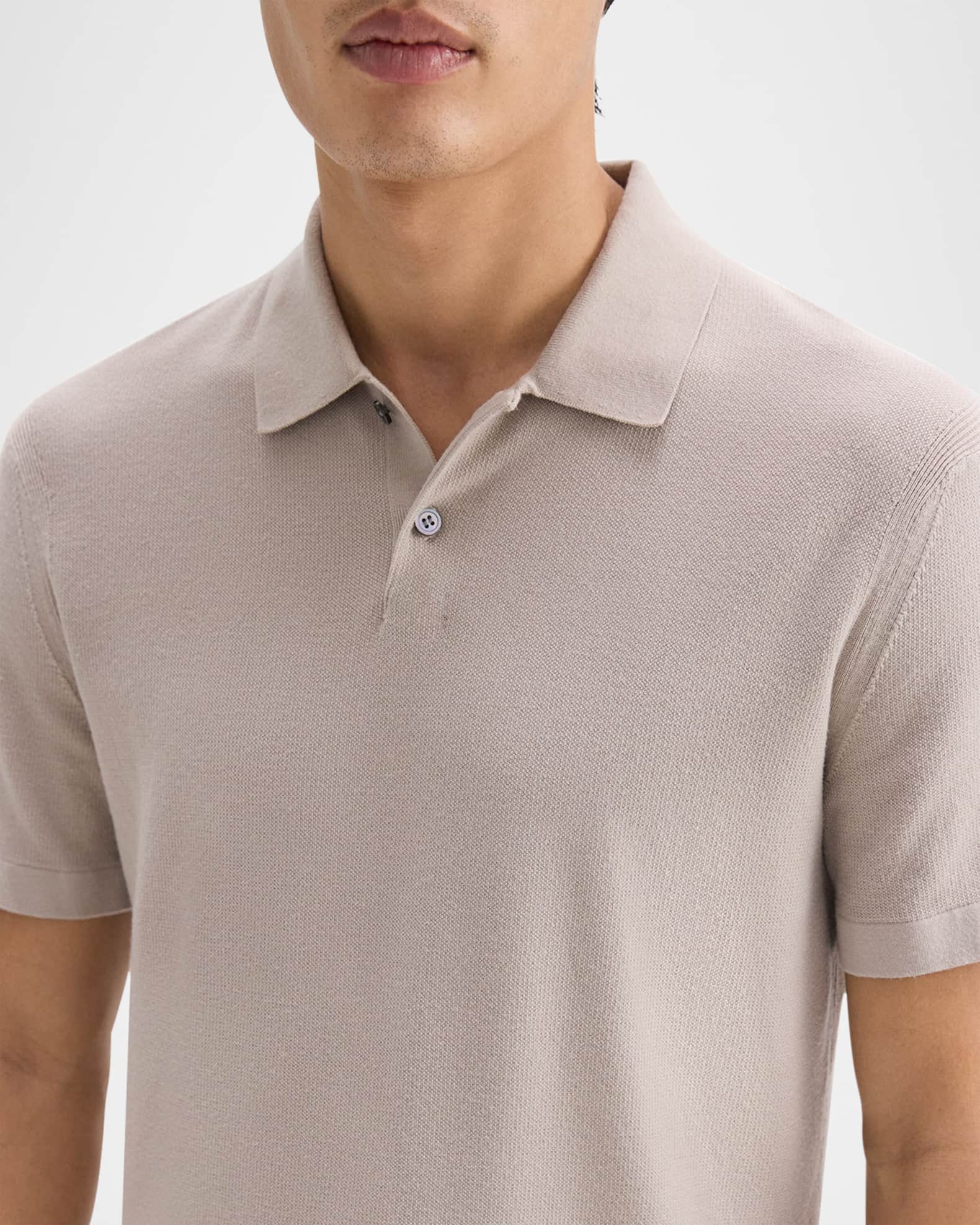 Theory Men's Goris Polo Shirt in Light Bilen | Neiman Marcus