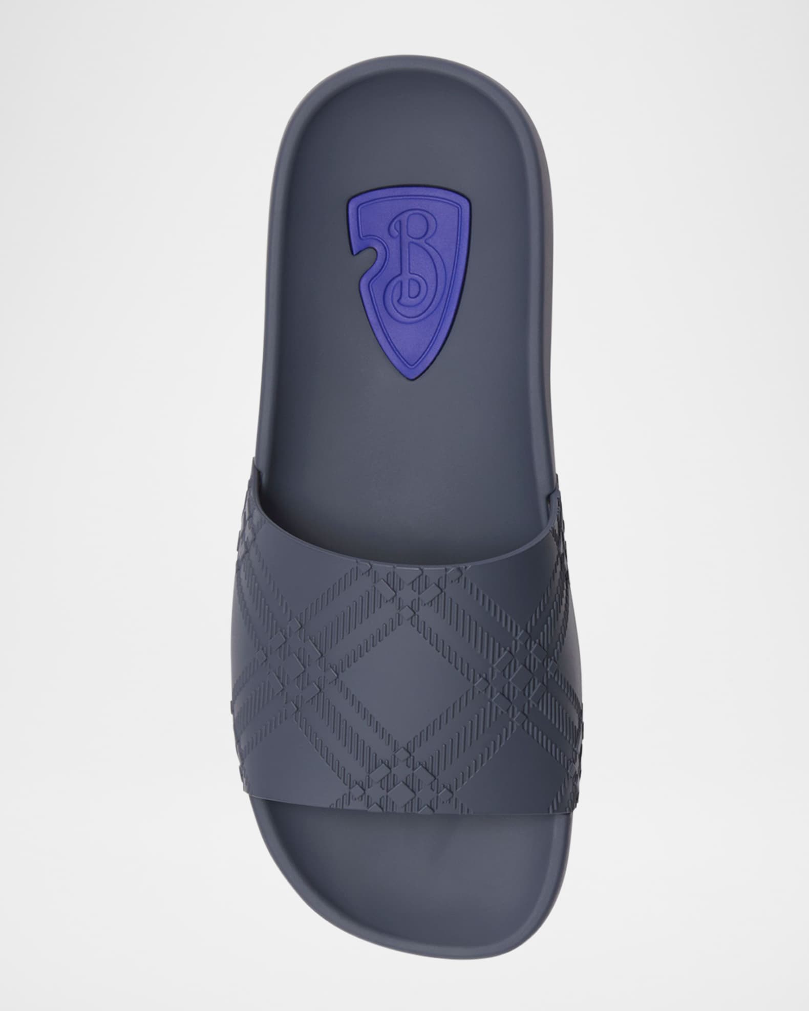 BURBERRY Embossed Check Dive サンダル Burberry Check Dive Slides | Saks Fifth Avenue