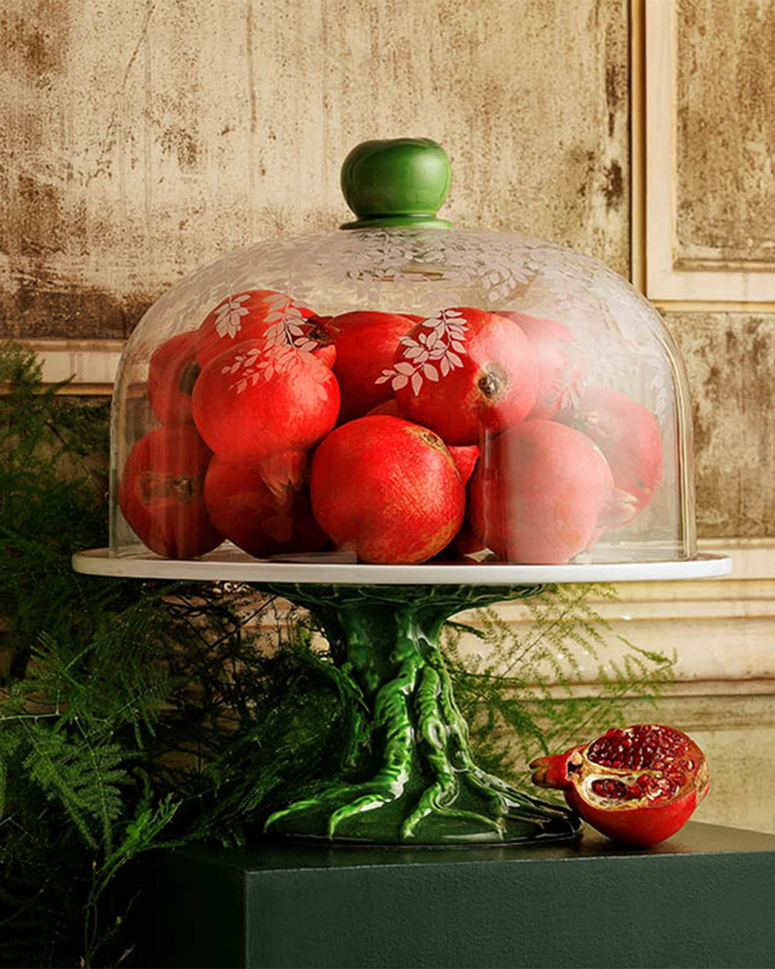 Pomum Cake Stand with Dome 1
