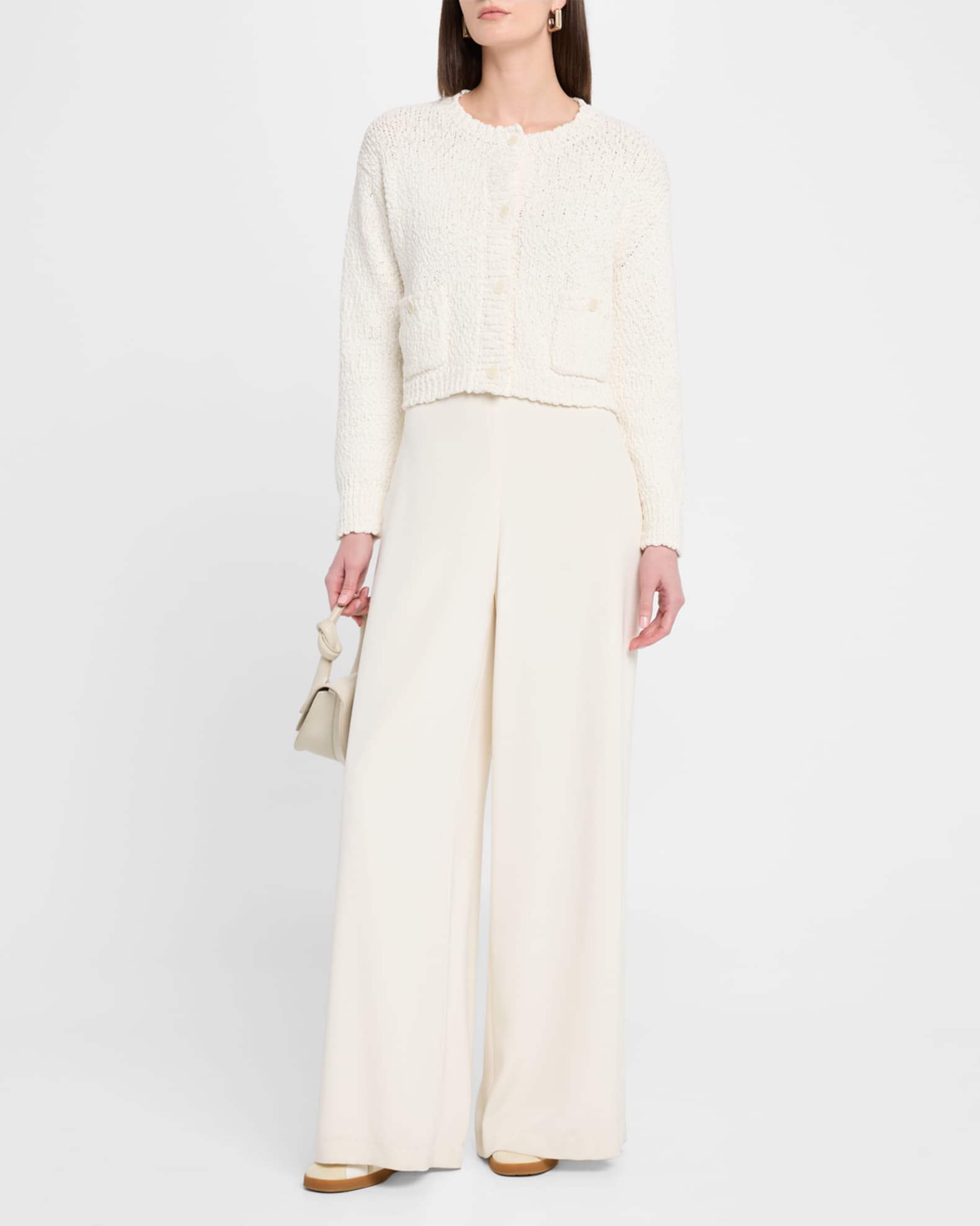 Helena Cropped Double-Pocket Cardigan 1