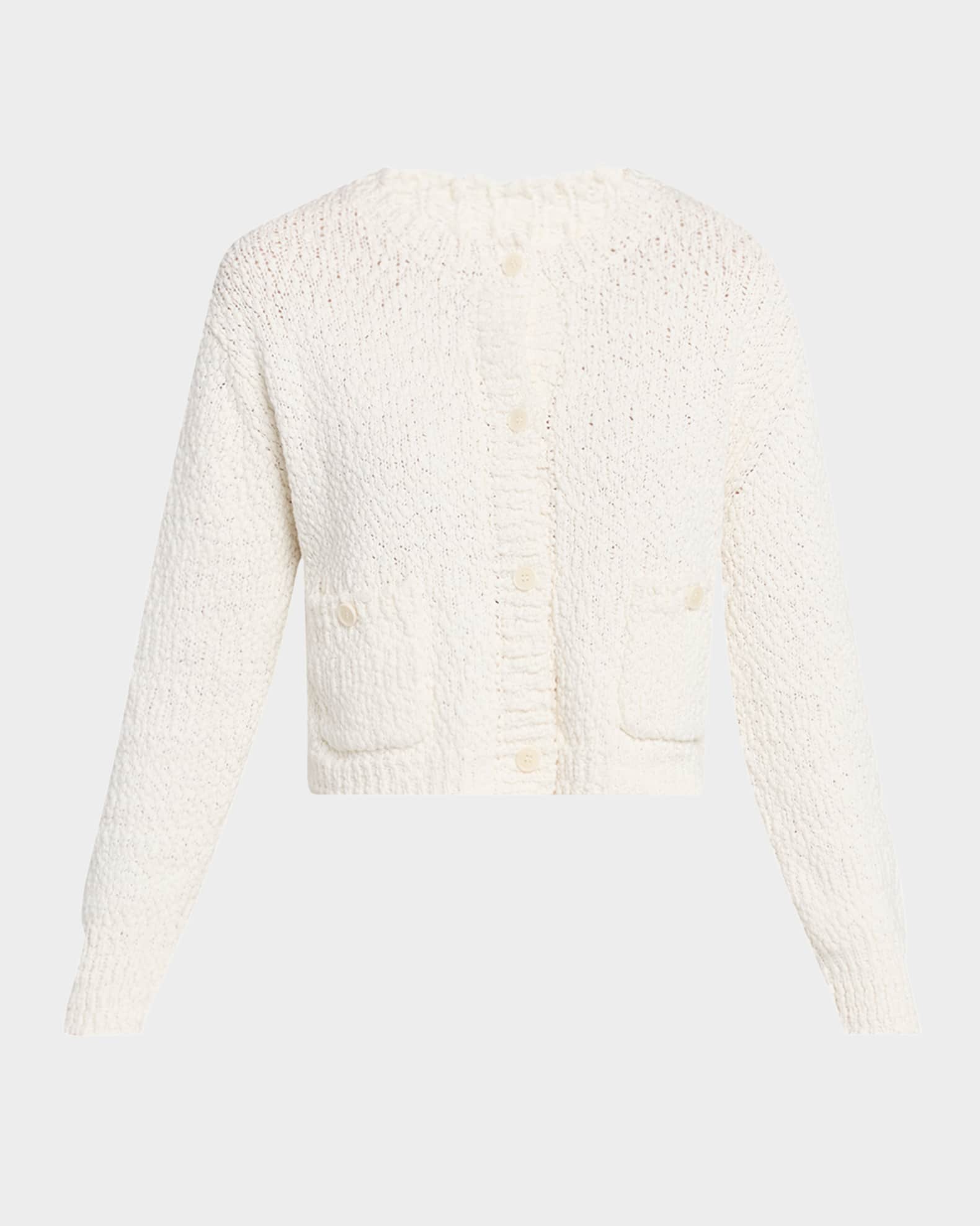 Helena Cropped Double-Pocket Cardigan 0