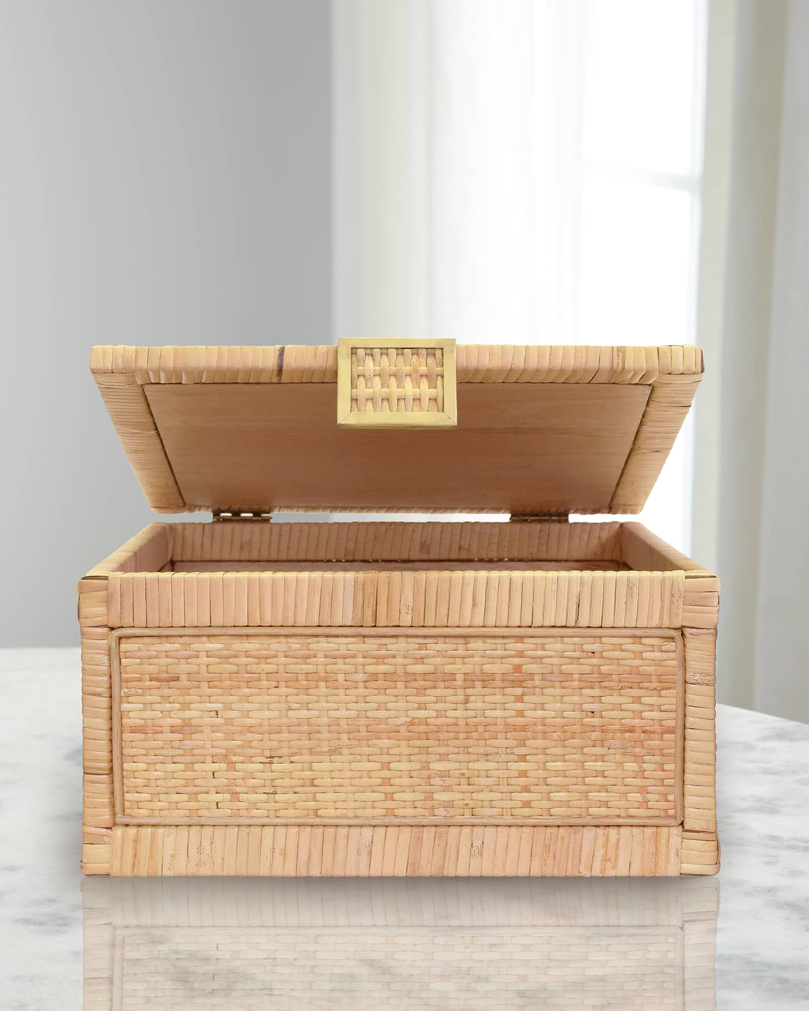 Bruno Rattan Box Collection | Neiman Marcus