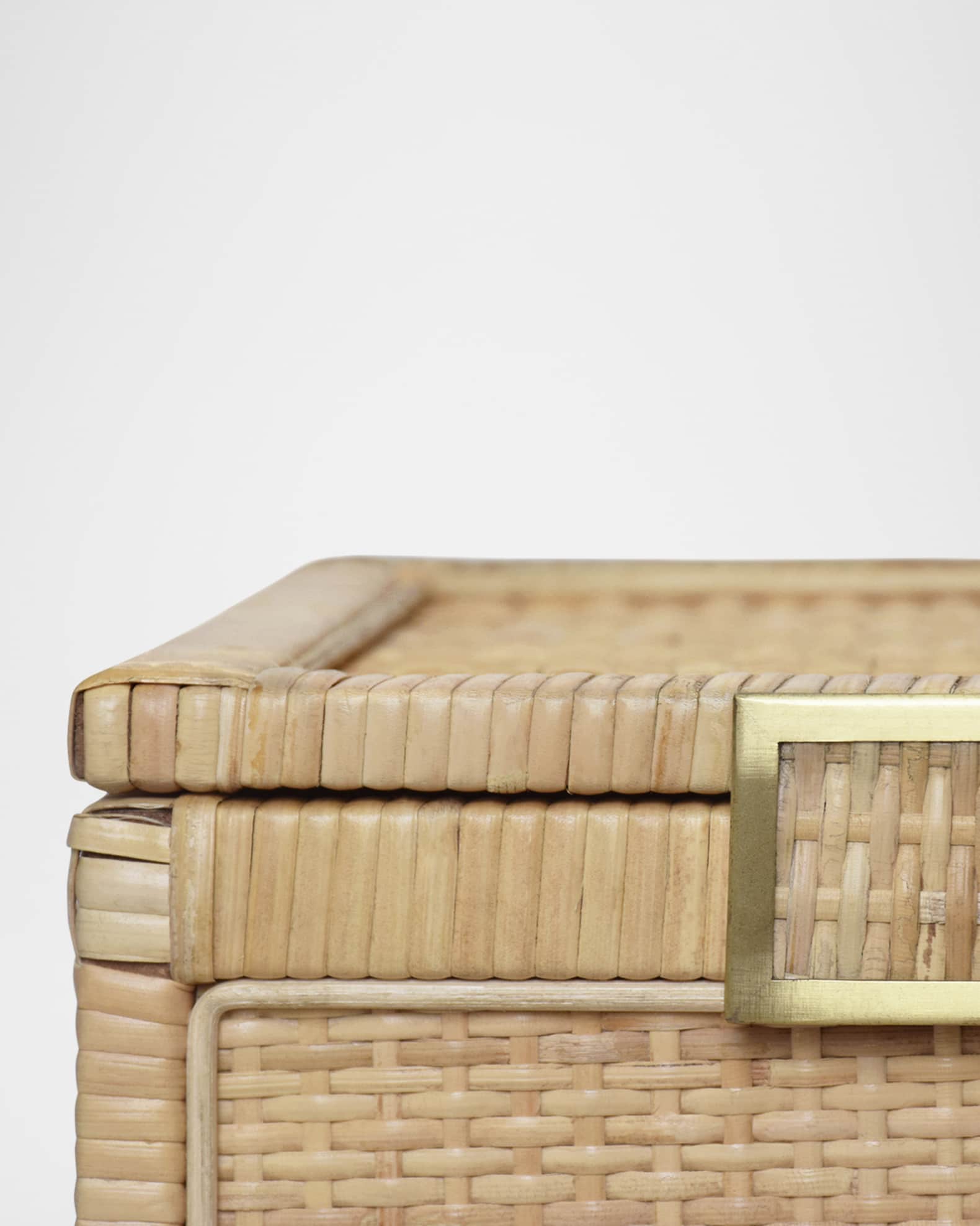 Bruno Rattan Box Collection | Neiman Marcus