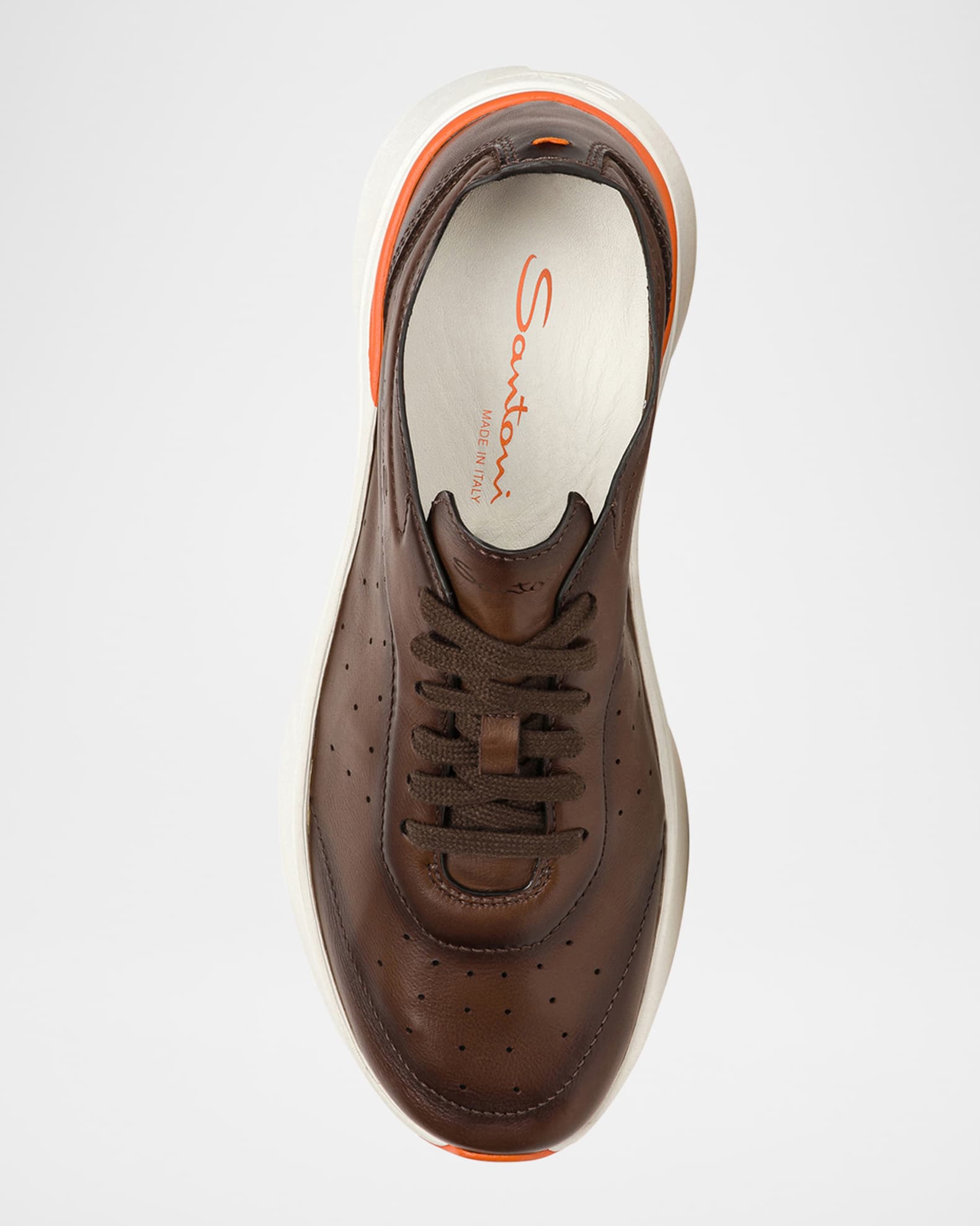 【★完売必至★】Santoni ☆ レザーBounceスニーカー ☆完売必至☆】Santoni ☆ レザーBounceスニーカー (SANTONI