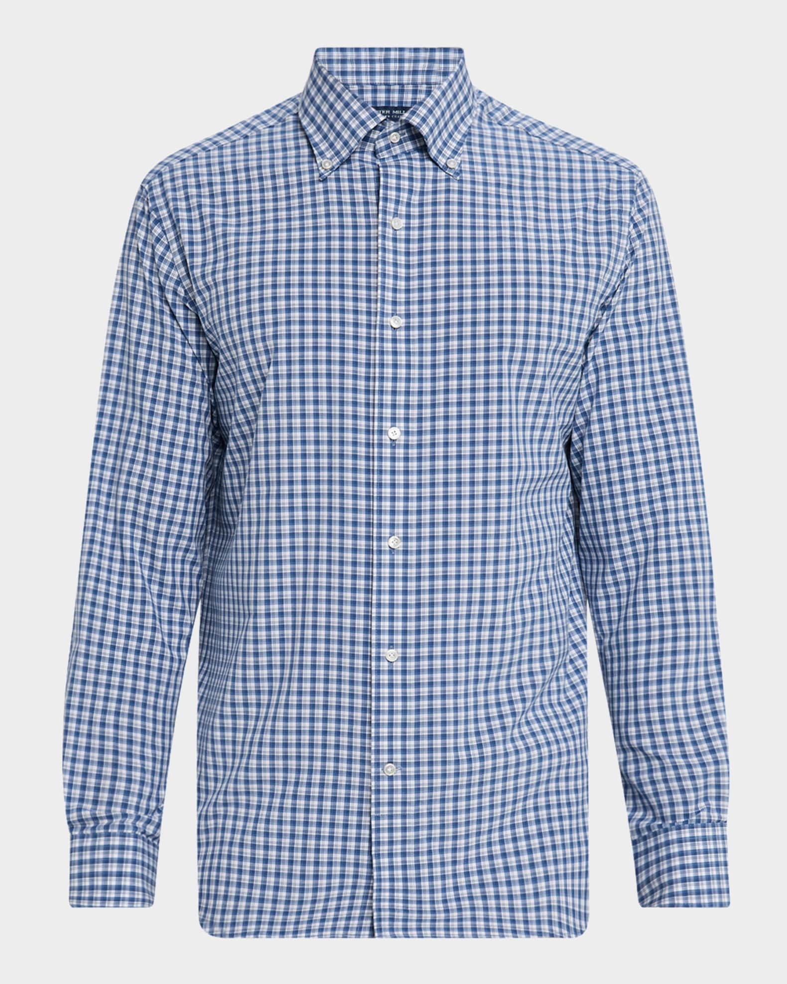 Men's Davis Plaid Performance Poplin Sport Shirt