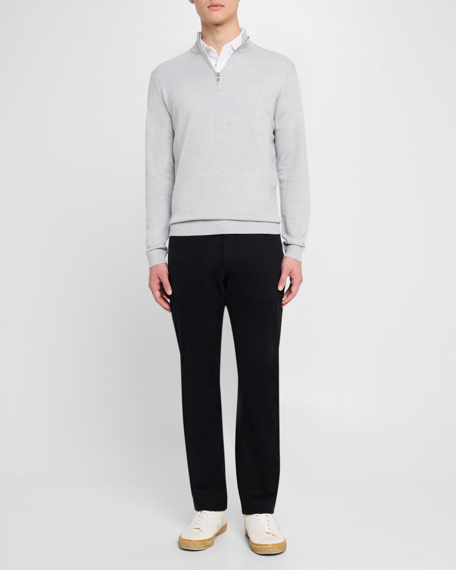 Men's Ashland Jacquard Quarter-Zip Sweater - Thumbnail 2