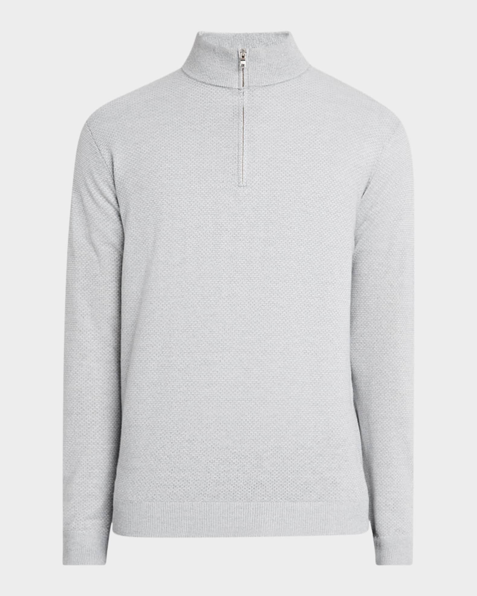 Men's Ashland Jacquard Quarter-Zip Sweater