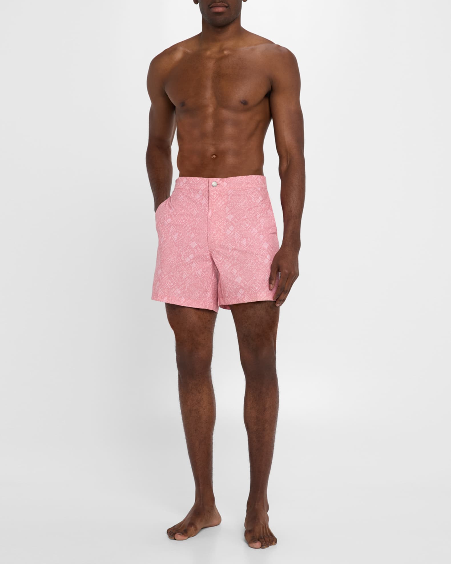 Men's Mosaic Stretch Swim Trunks - Thumbnail 2