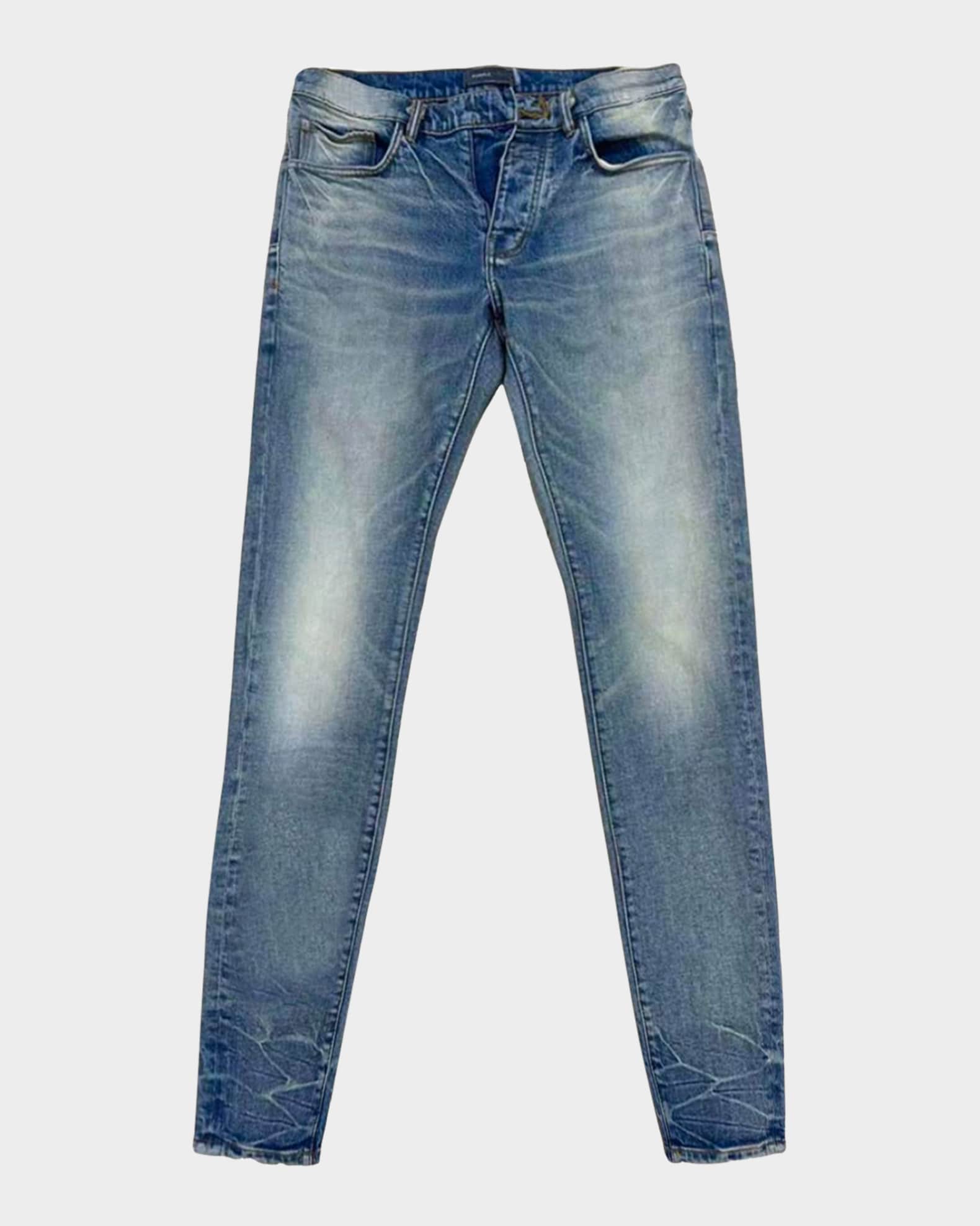 Men's Light-Wash Skinny Jeans 0