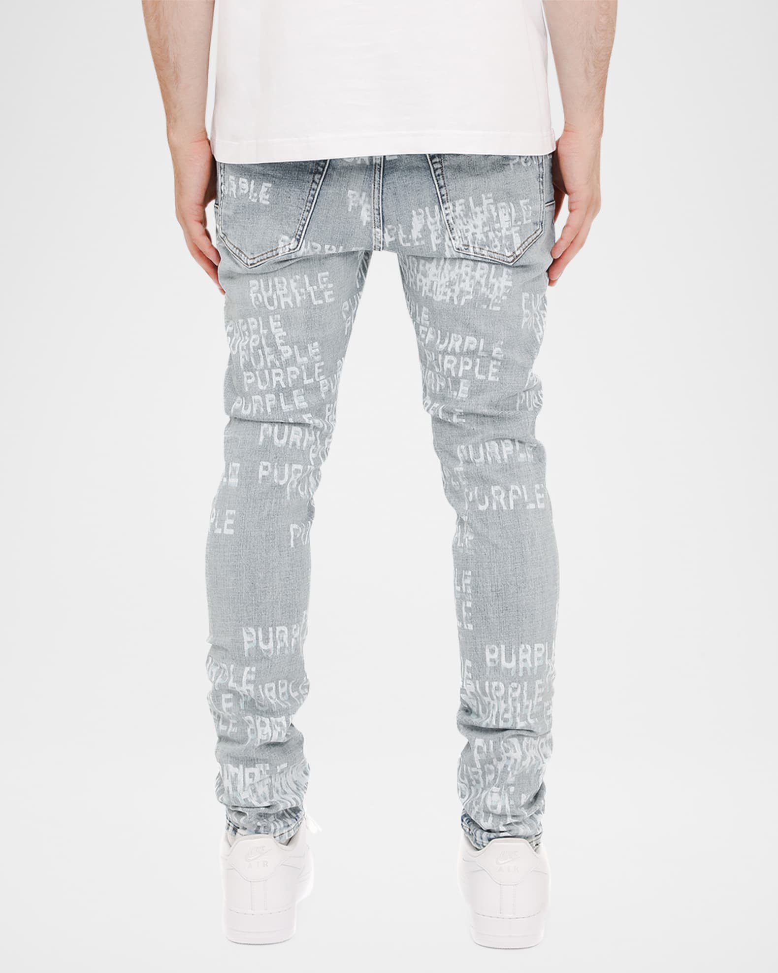Men's Repeat-Logo Skinny Jeans 1