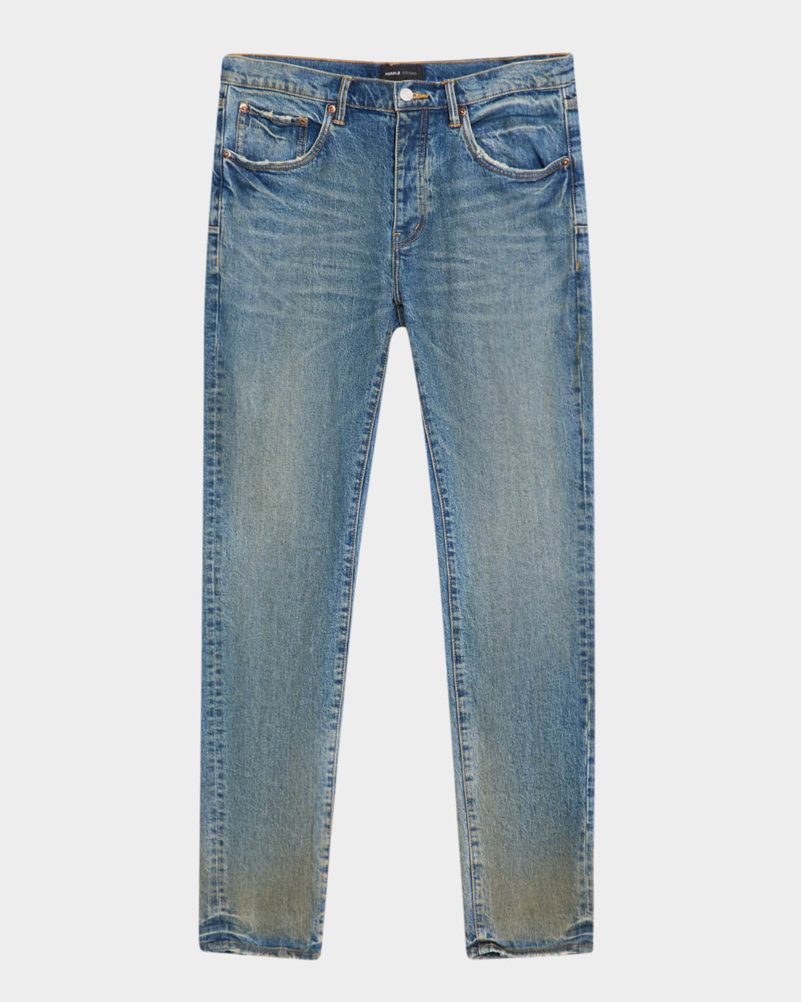 Men's P001 Cracked Bronze Skinny Jeans