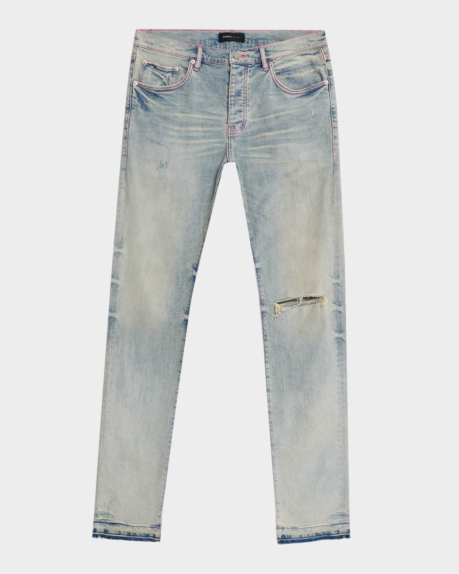 Men's P001 Distressed Jeans 0