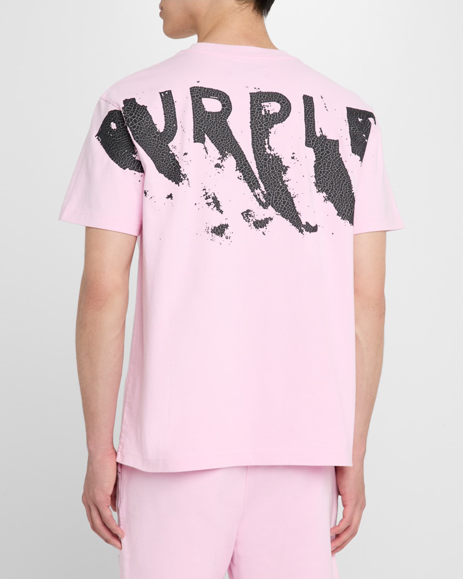 PURPLE Men's Painted Wordmark Jersey T-Shirt | Neiman Marcus