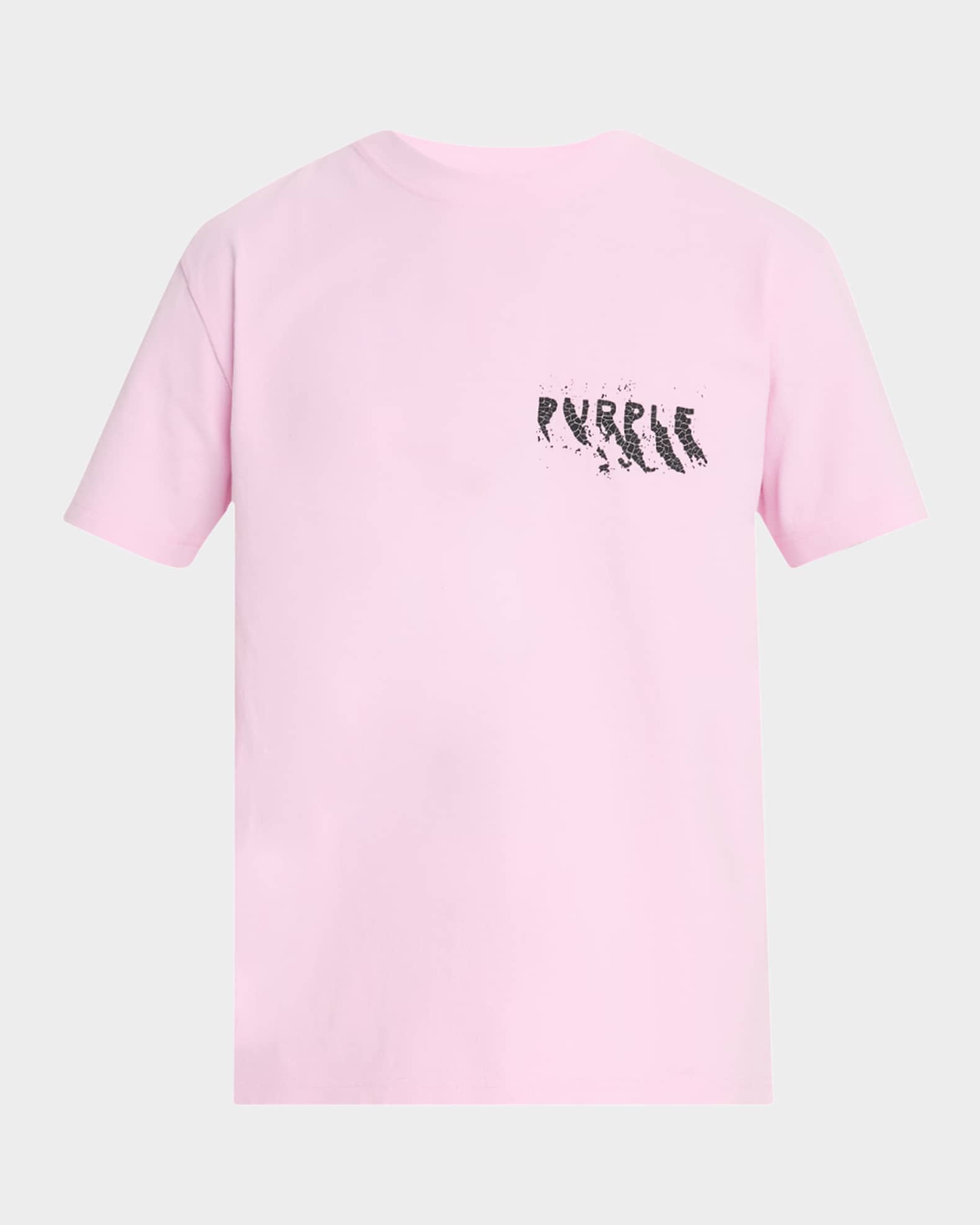 PURPLE Men's Painted Wordmark Jersey T-Shirt | Neiman Marcus