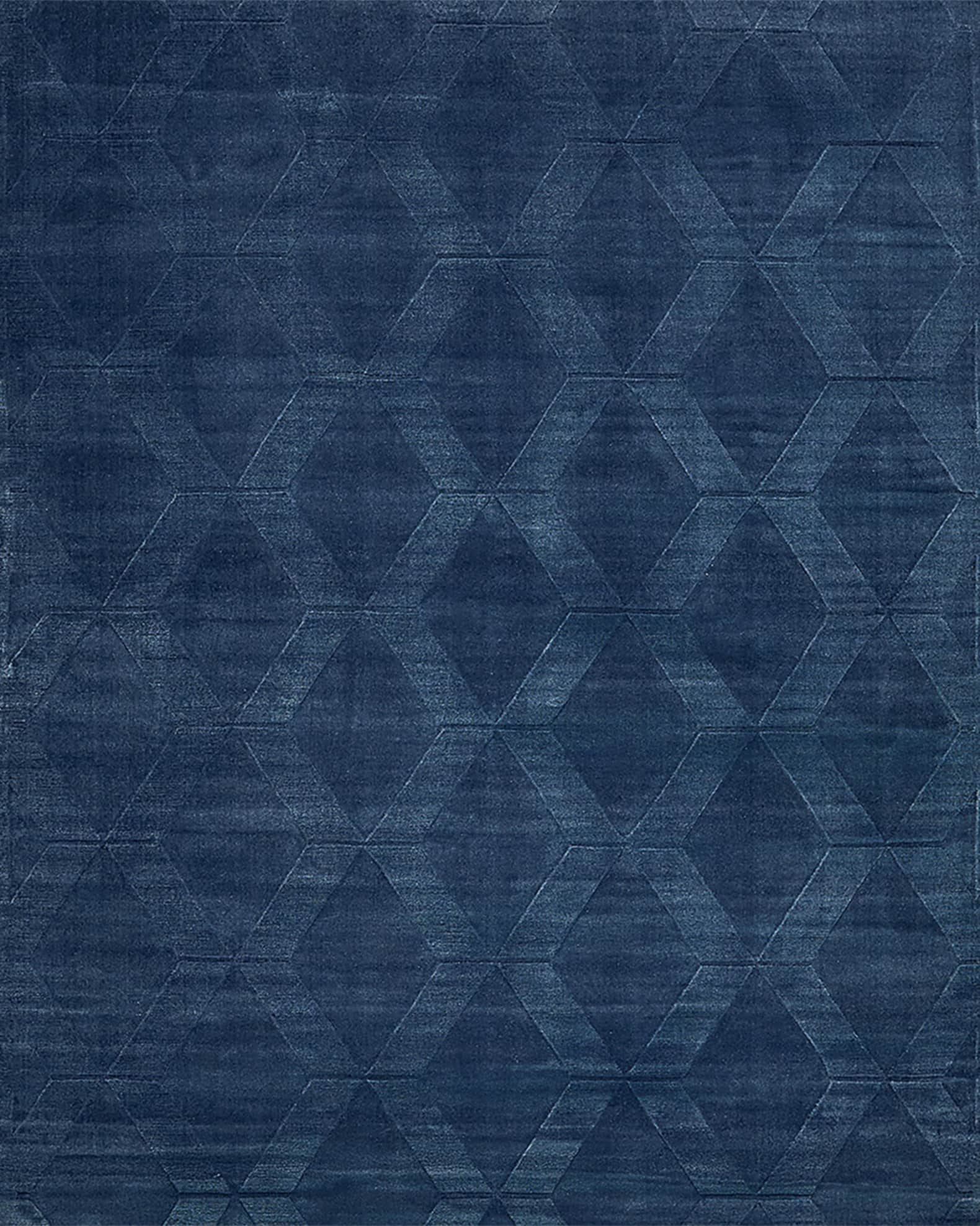 Brunello Hand-Loomed Navy Rug 0