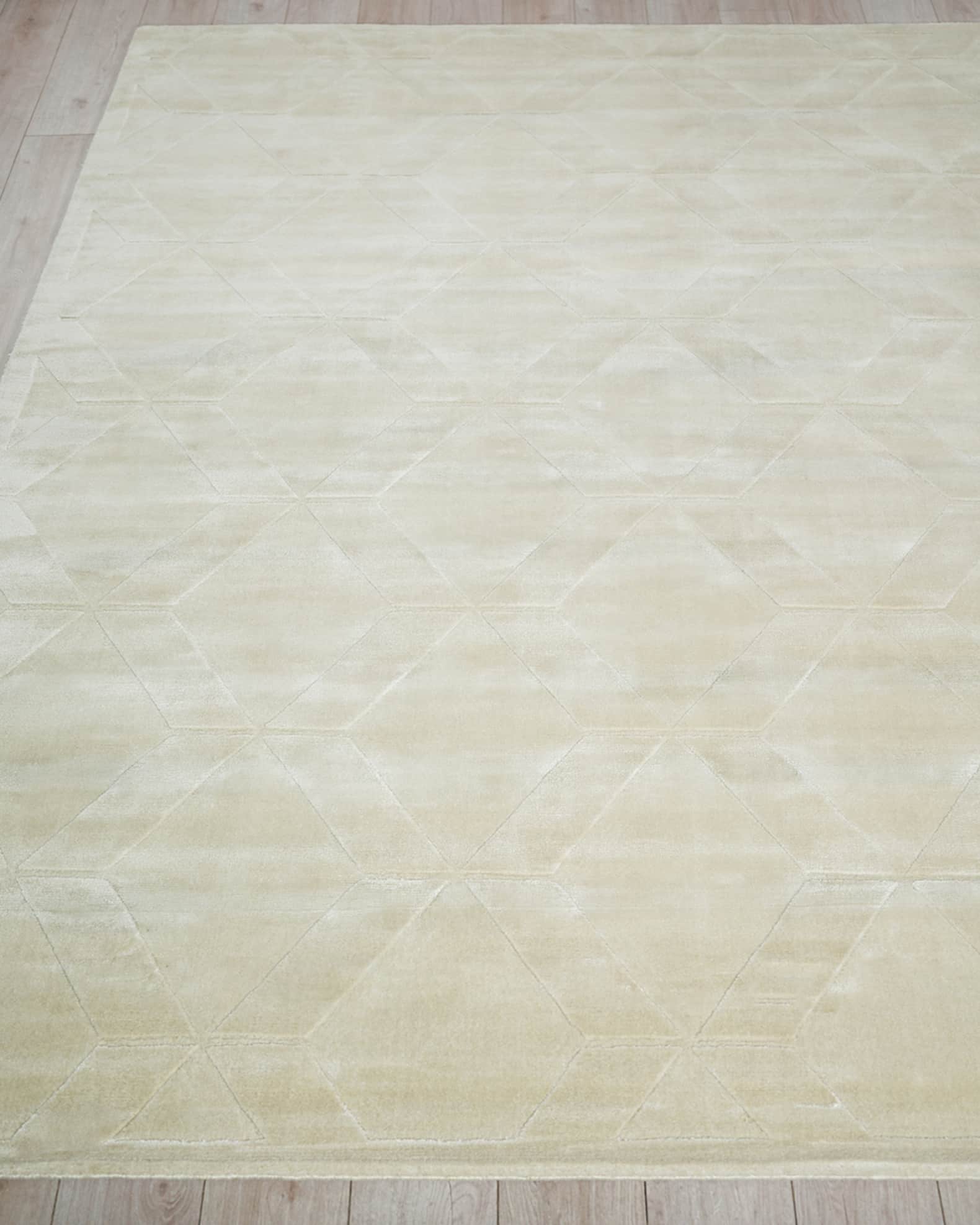 Brunello Hand-Loomed Light Beige Rug 1