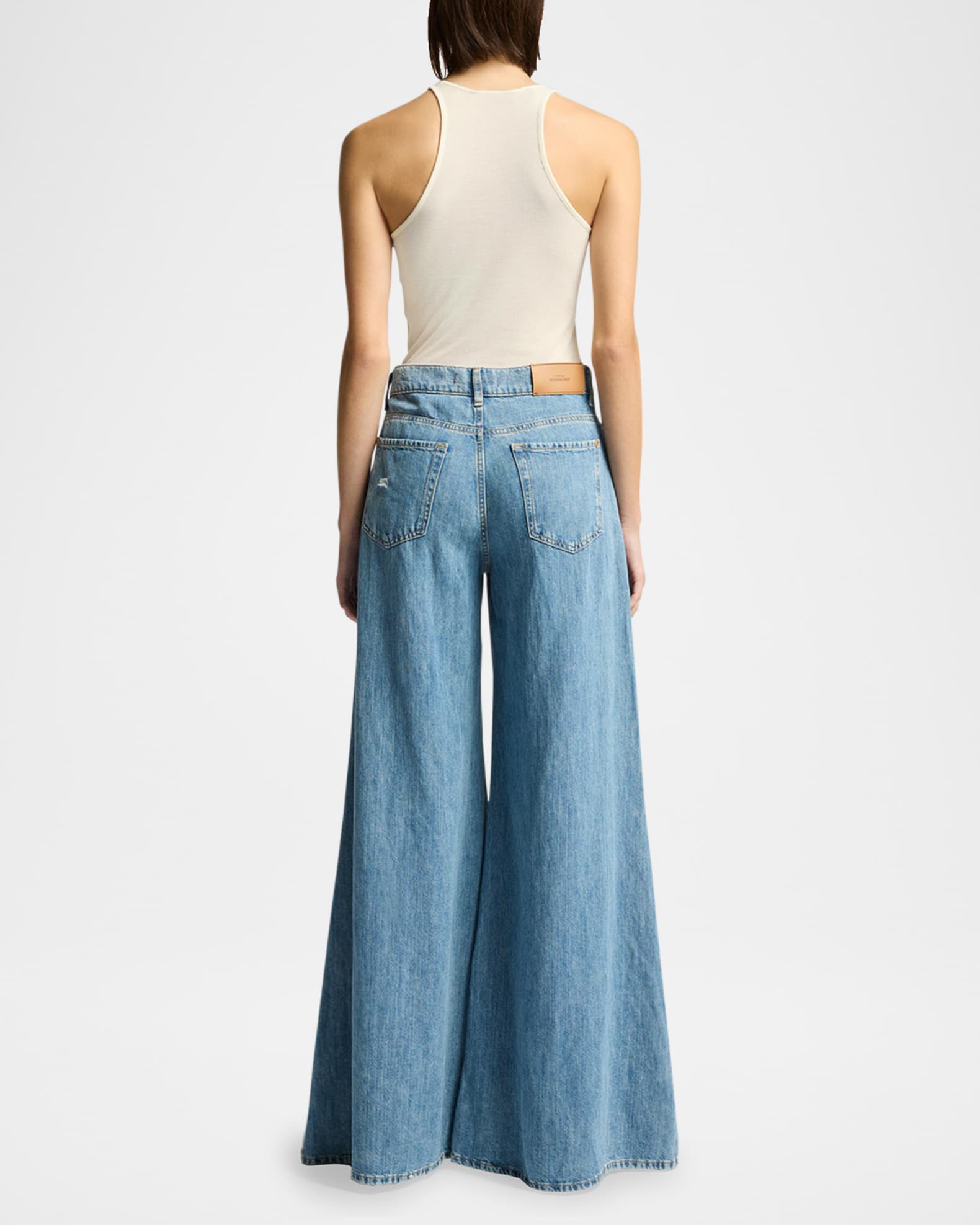 Willow Wide-Leg Split Pants | Neiman Marcus