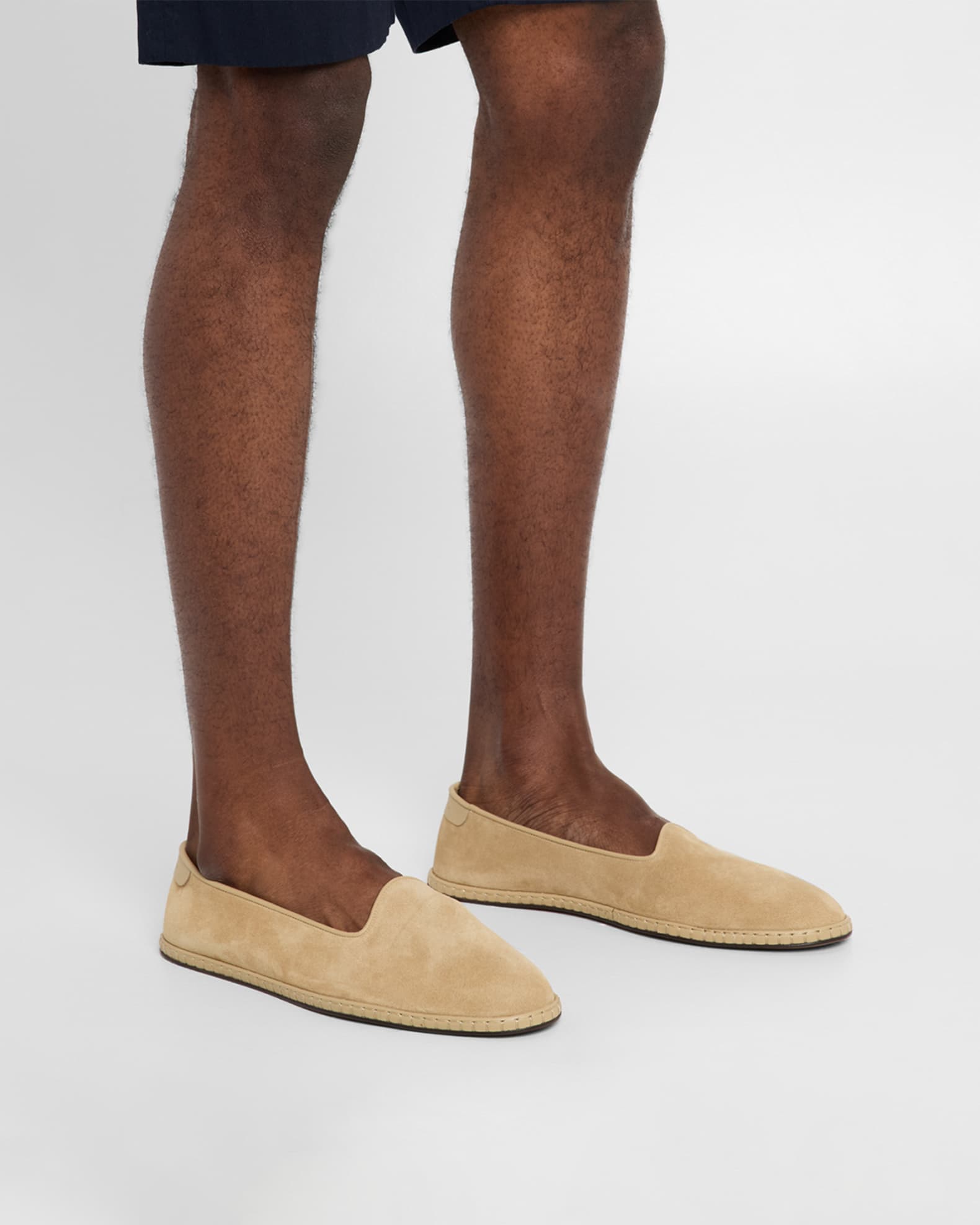 Men's Connel Suede Slippers - Thumbnail 2