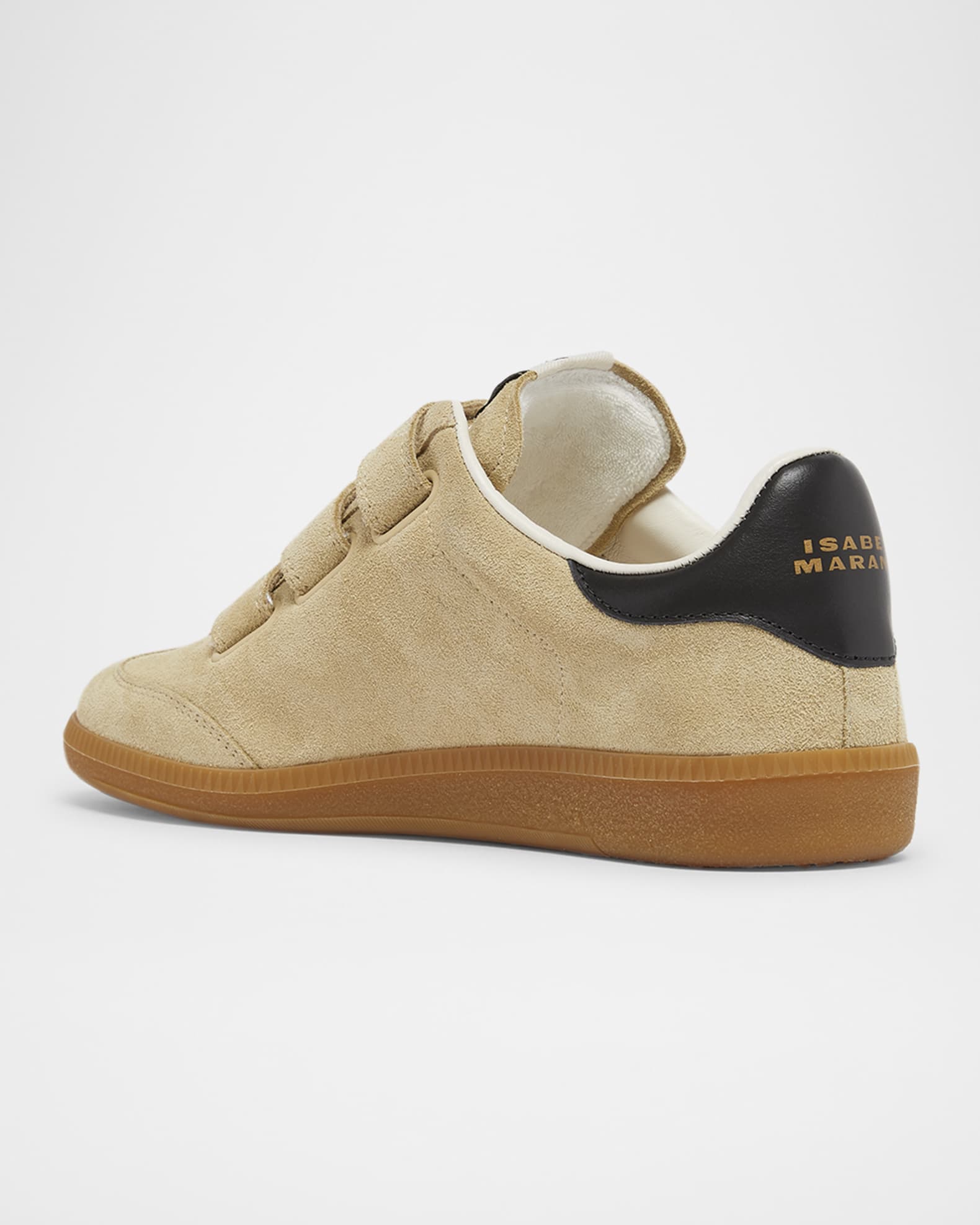 Beth Mixed Leather Triple-Grip Sneakers 1