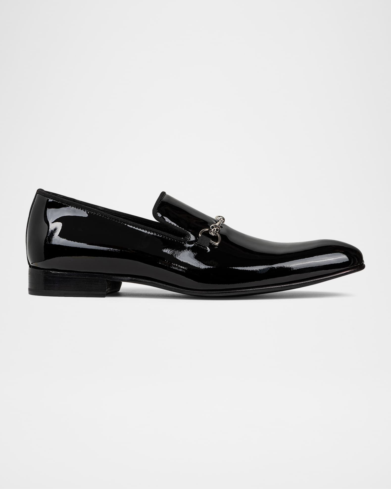 Men's Patent Leather Bit Loafers 0
