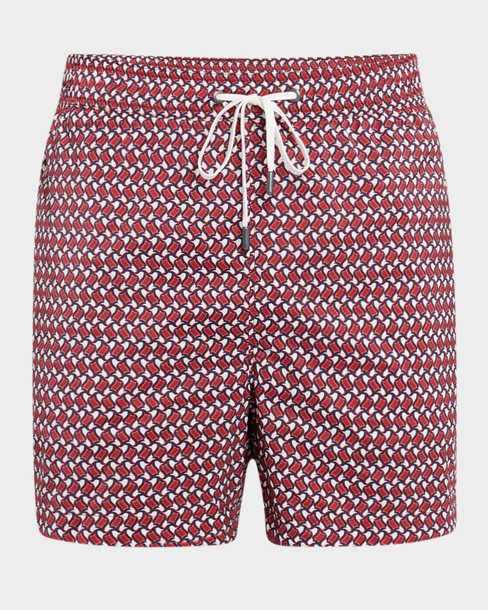 Men's Charles Geometric Swim Trunks, 5" Inseam 0