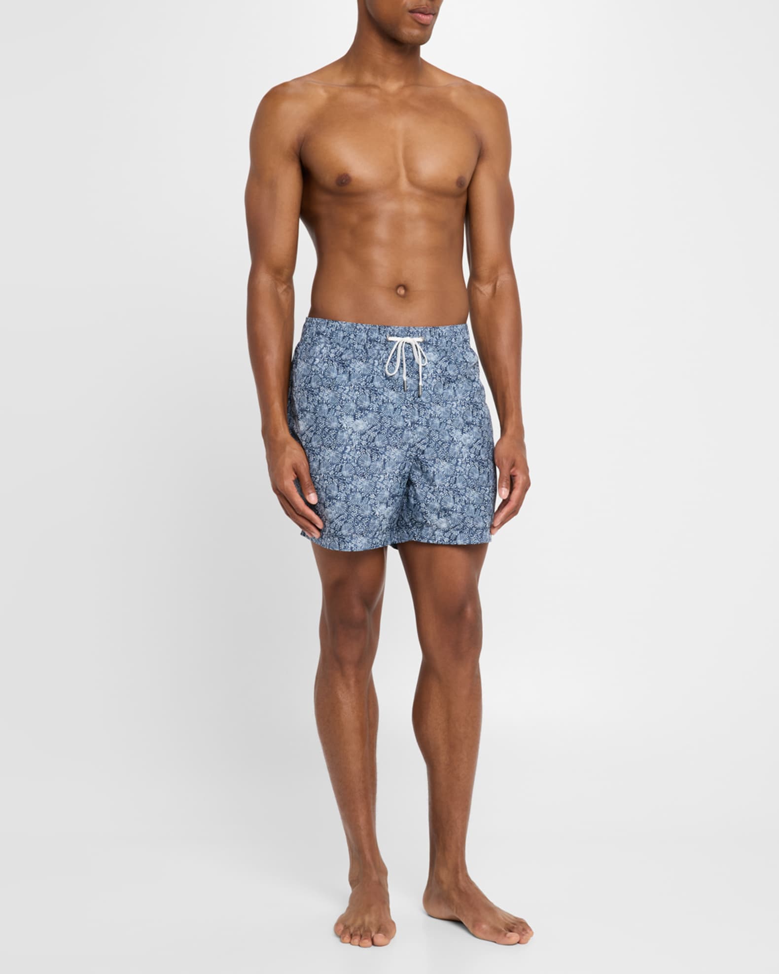 Men's Charles Sea Floral Swim Trunks, 5" Inseam 1