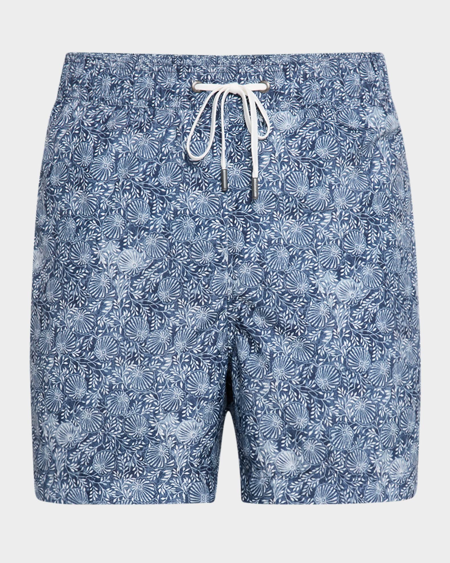 Men's Charles Sea Floral Swim Trunks, 5" Inseam 0