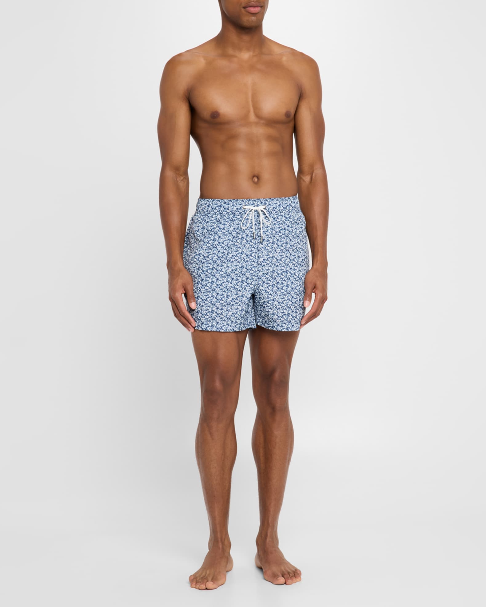 Men's Charles Micro-Floral Swim Trunks, 4" Inseam 1