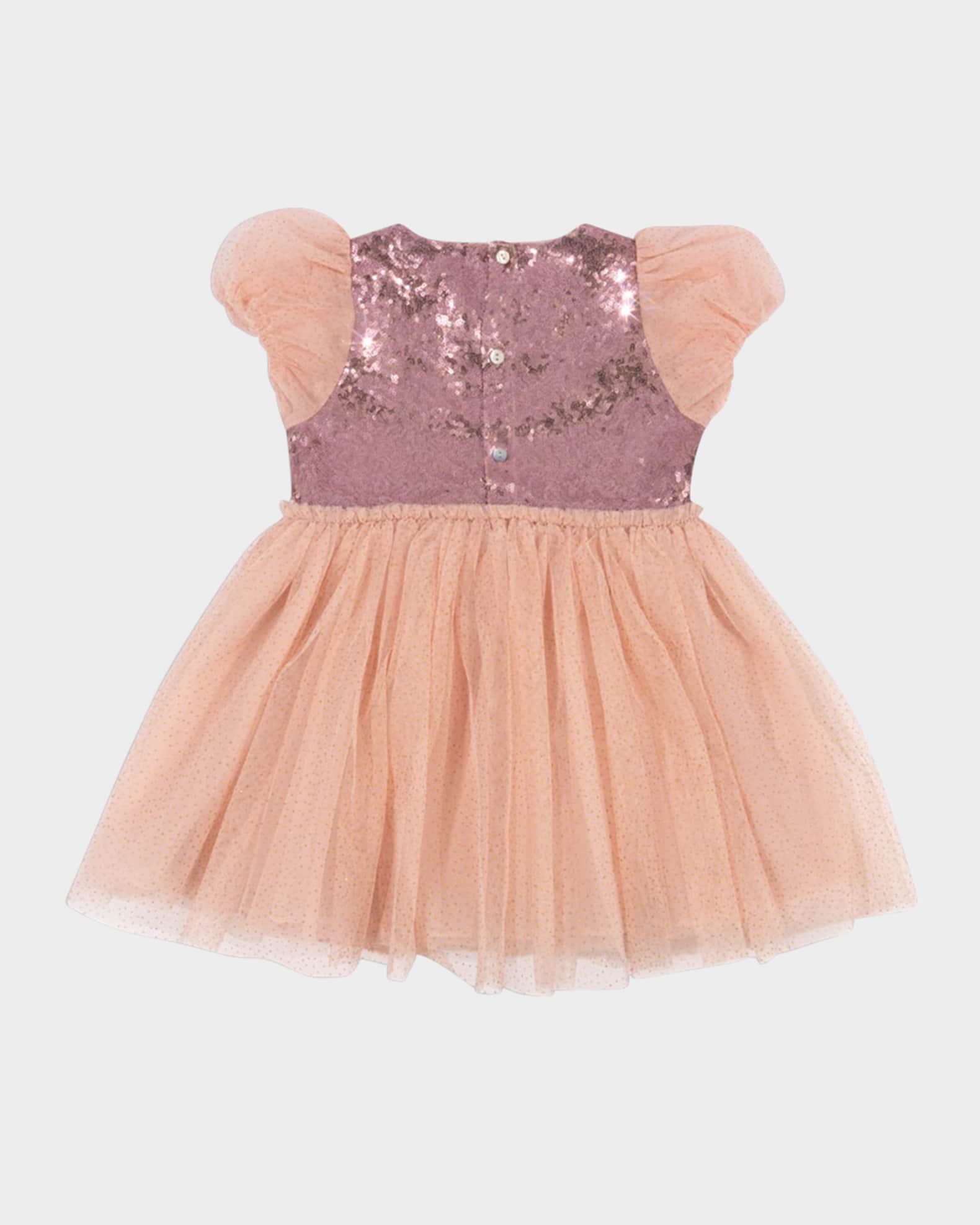 Girl's Odette Rainbow Dress, Size 18M-10 1