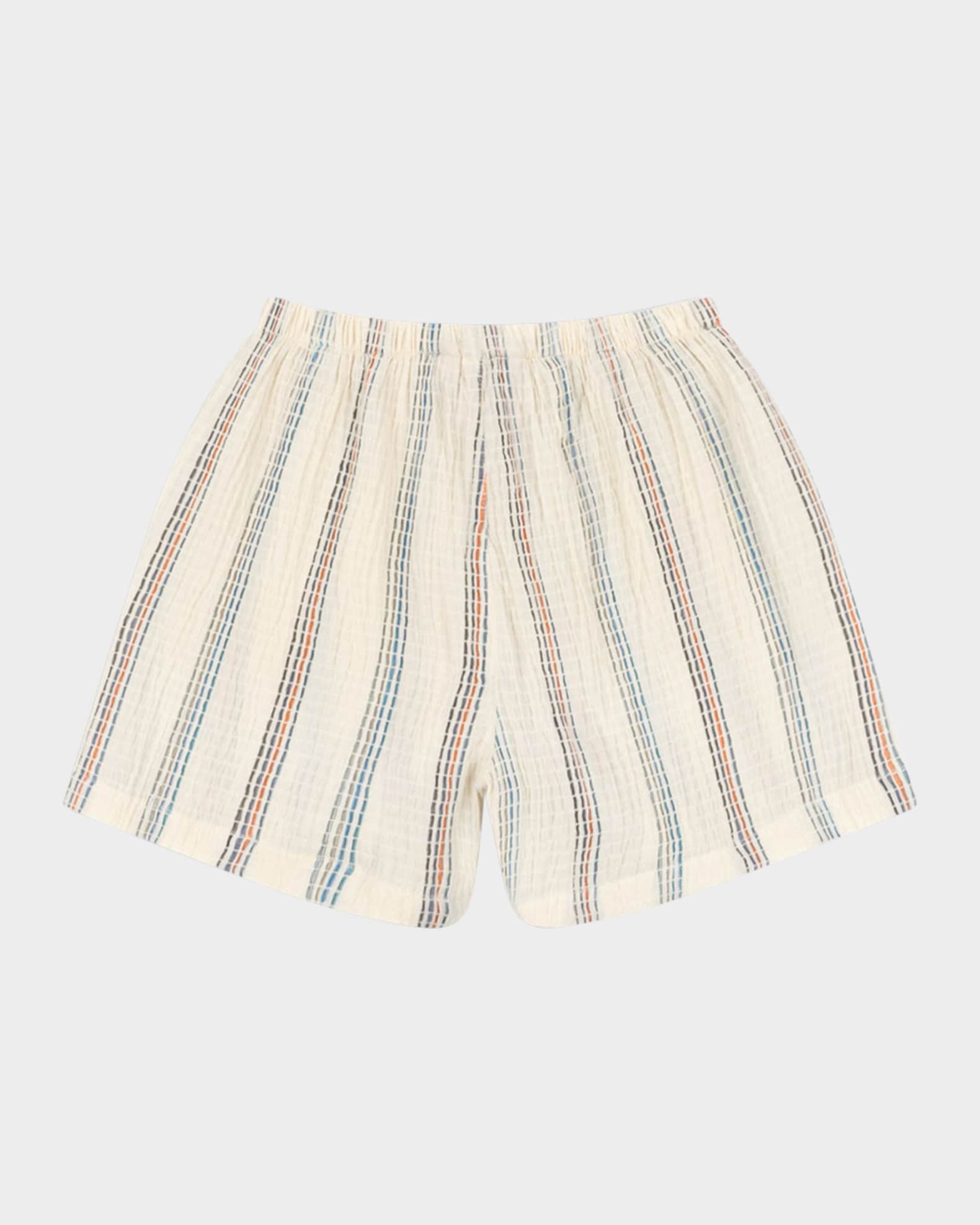 Boy's Vincent Multicolor Striped Shorts, Size 9M-6 1