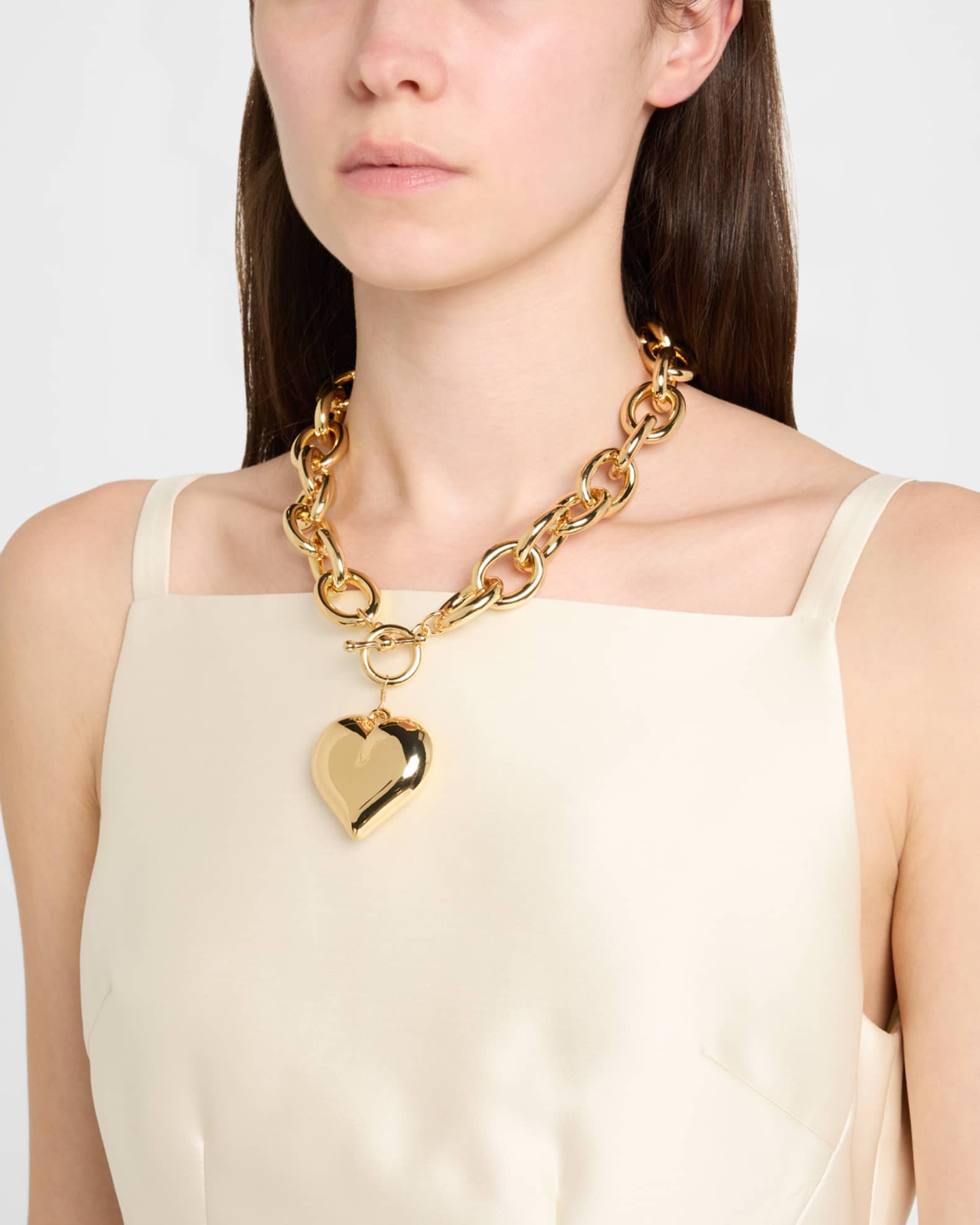 Heart Pendant Toggle Necklace 1