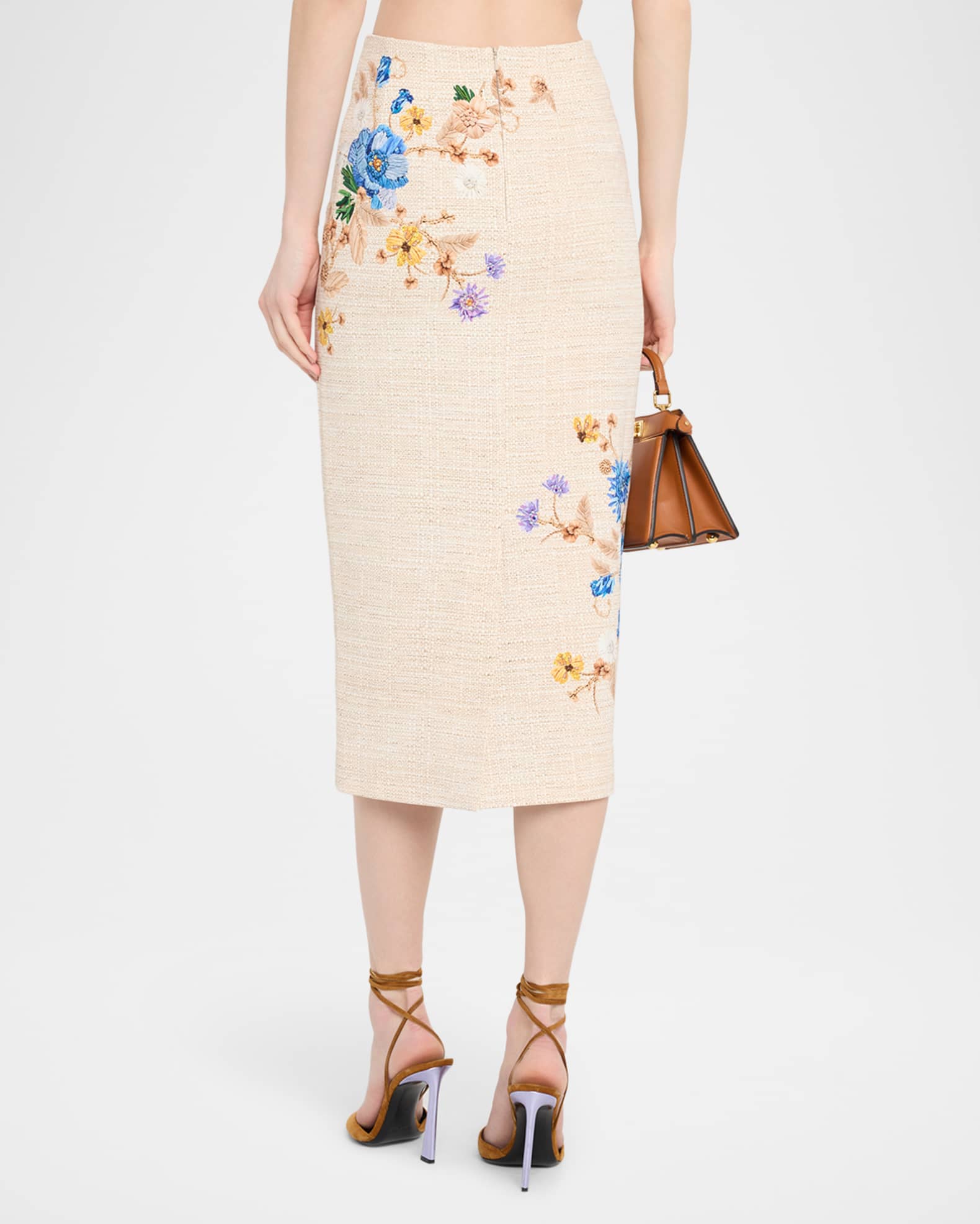 MEDI TROMPE L’OEIL RUFFLE SLIT SKIRT MEDI TROMPE L'OEIL RUFFLE SLIT SKIRT アメリ MEDI TROMPE L